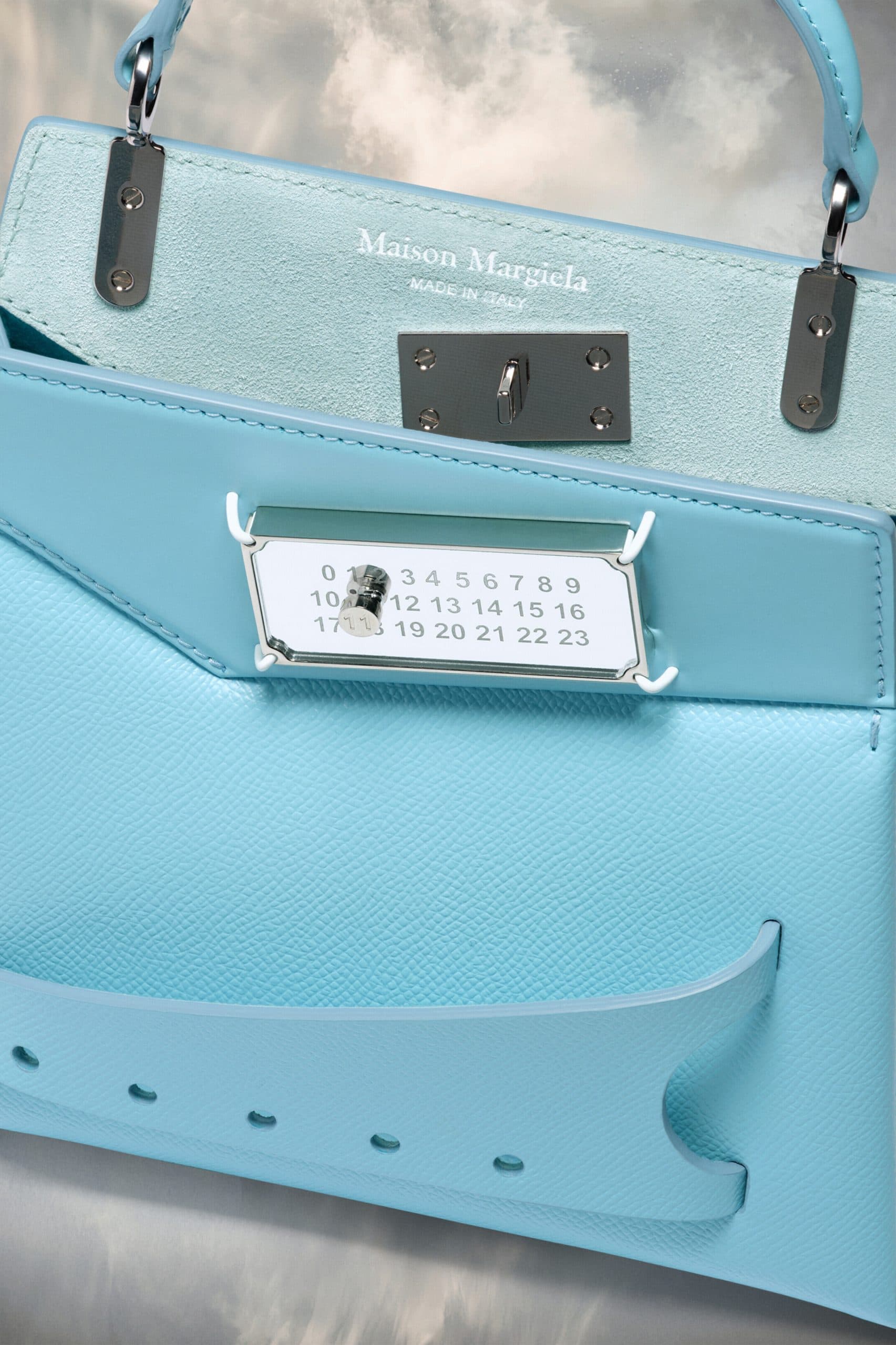 Maison Margiela Teal Fibres Shoulder Bag - Image 4