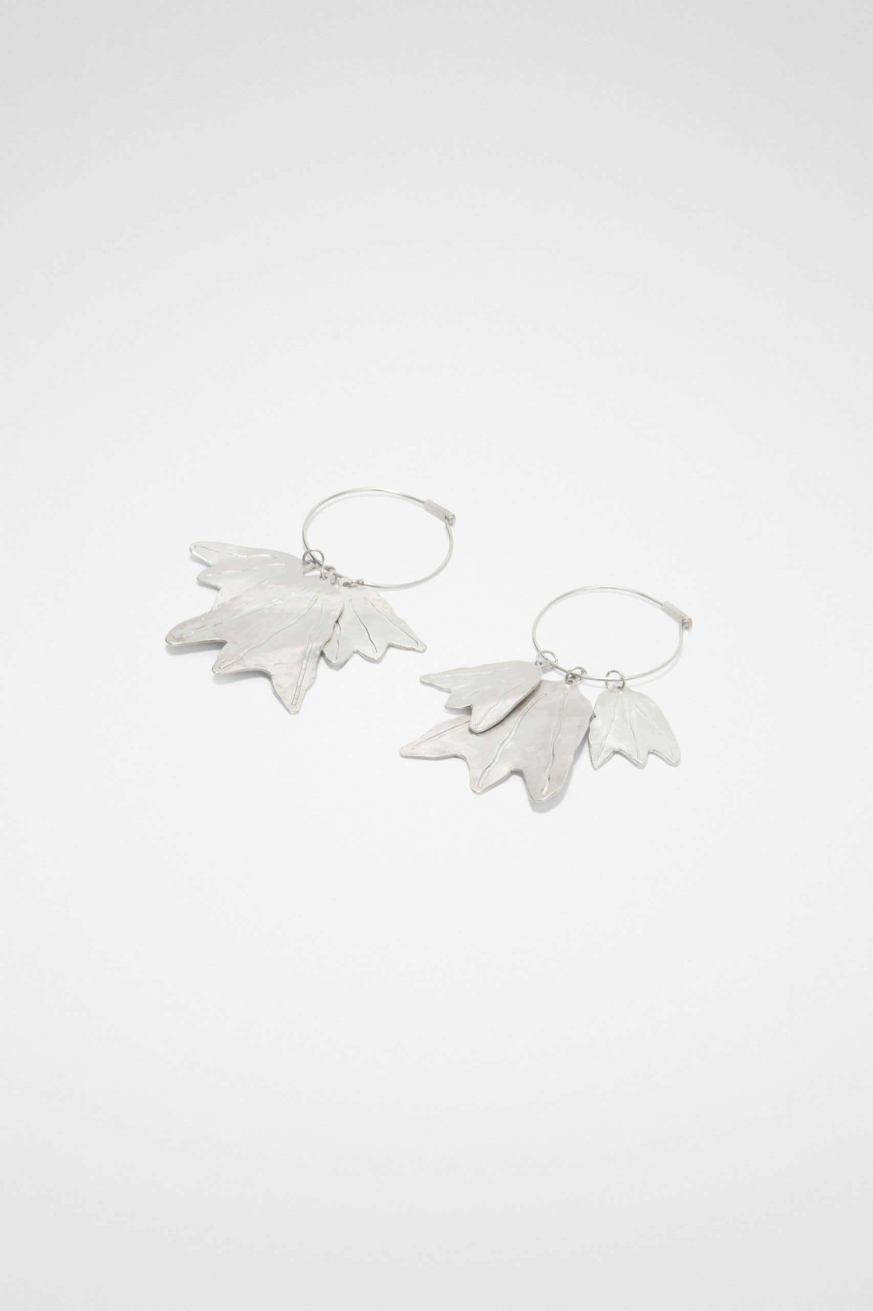 Jil Sander Silver Fibres Earrings - Image 2