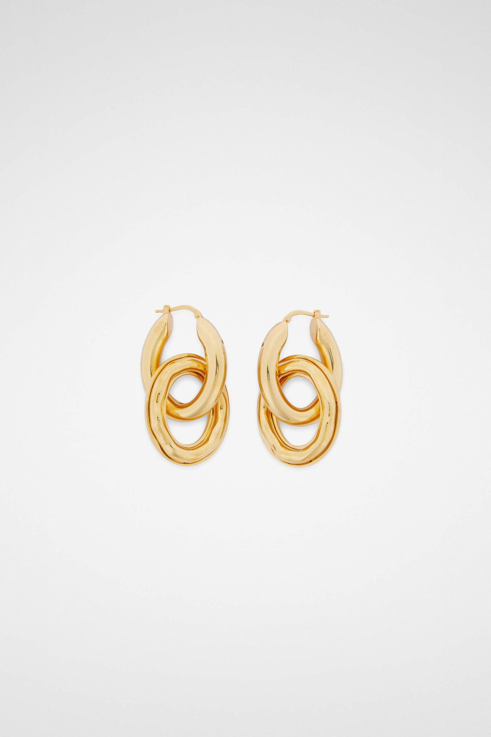 Jil Sander Gold Fibres Earrings