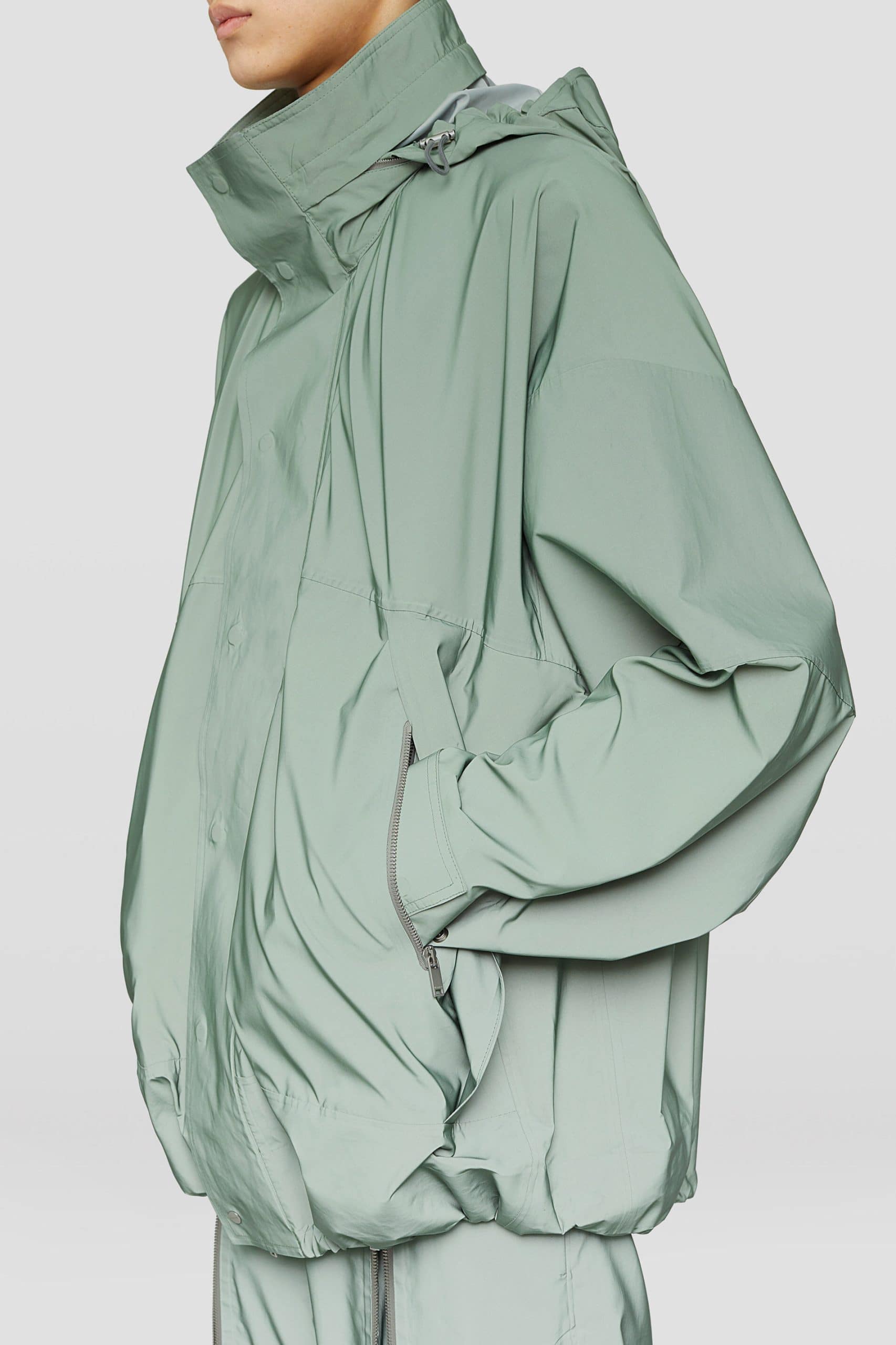Jil Sander Green Fibres Full-Length Jacket - Image 5
