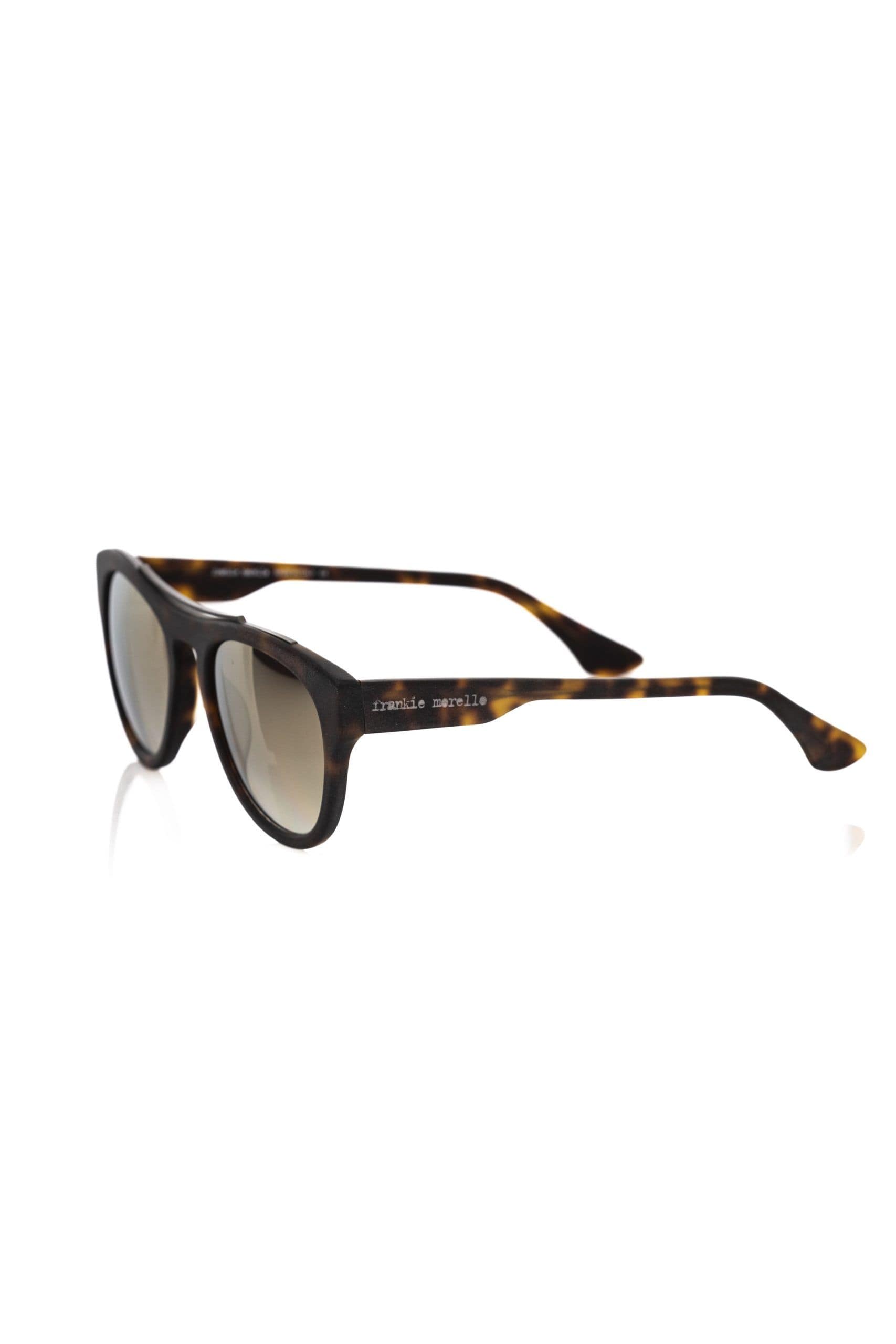 Frankie Morello Brown Acetate Mens Sunglasses - Image 2