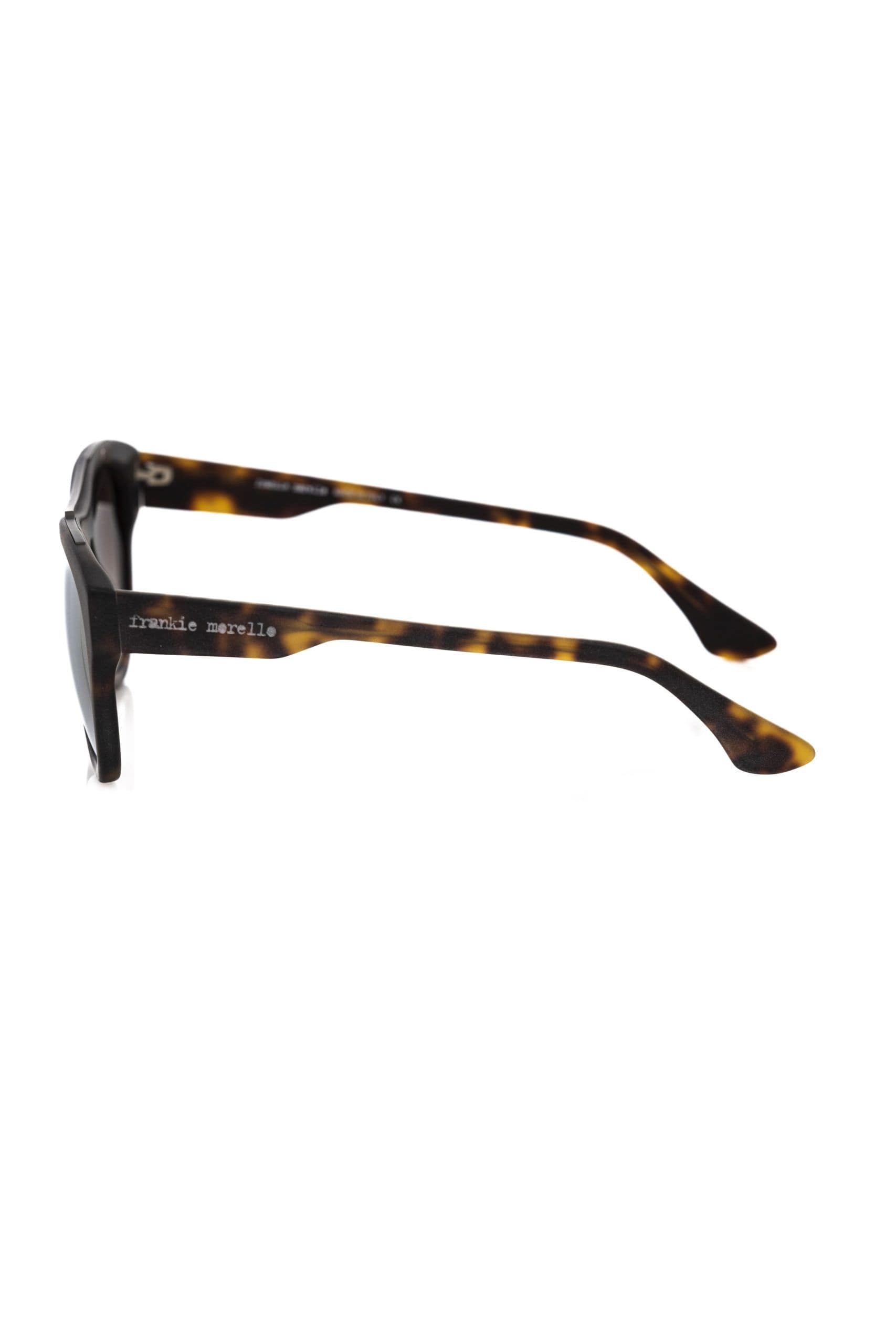Frankie Morello Brown Acetate Mens Sunglasses - Image 3