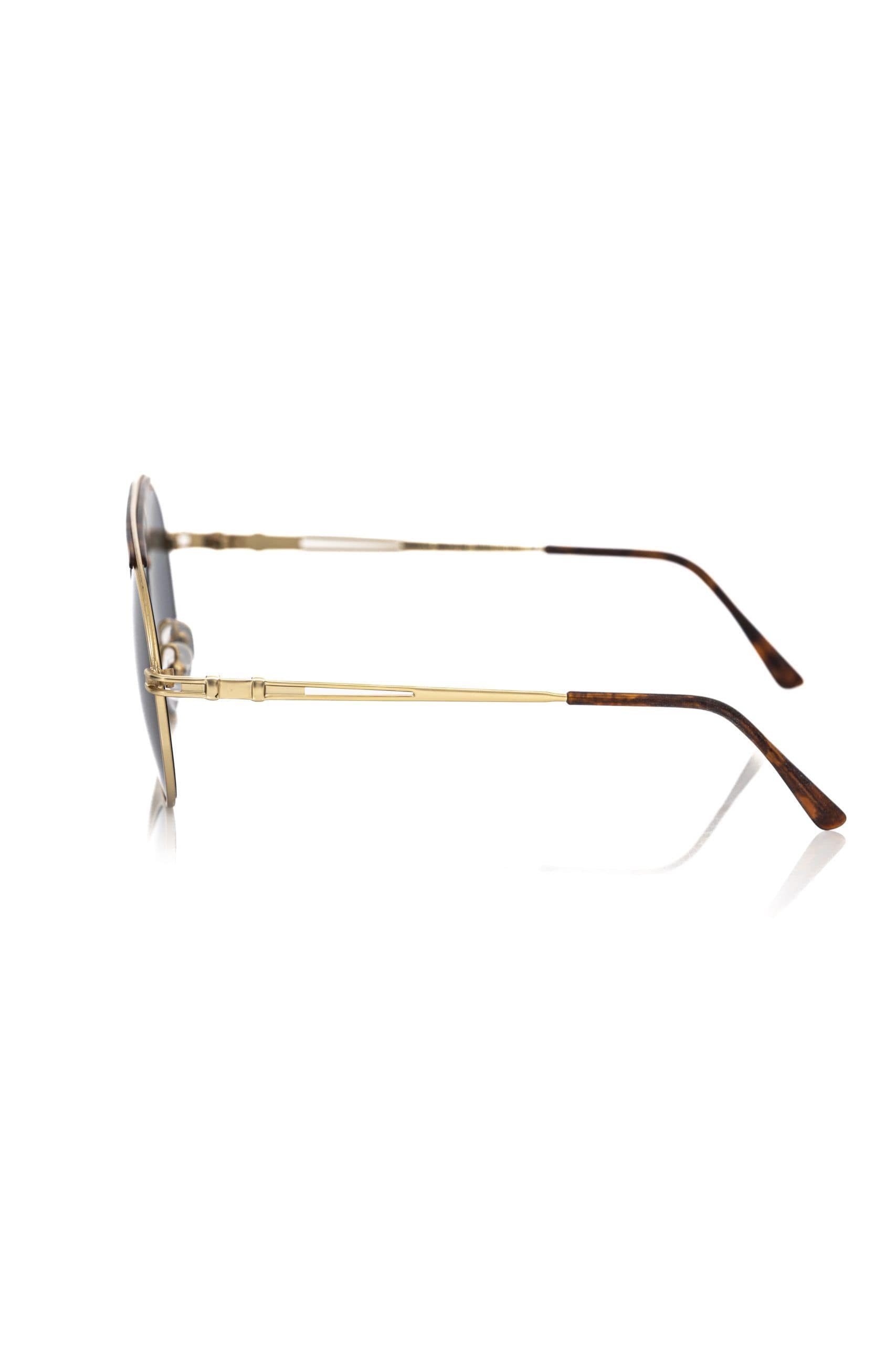 Frankie Morello Brown Metallic Fibre Men Sunglass - Image 3