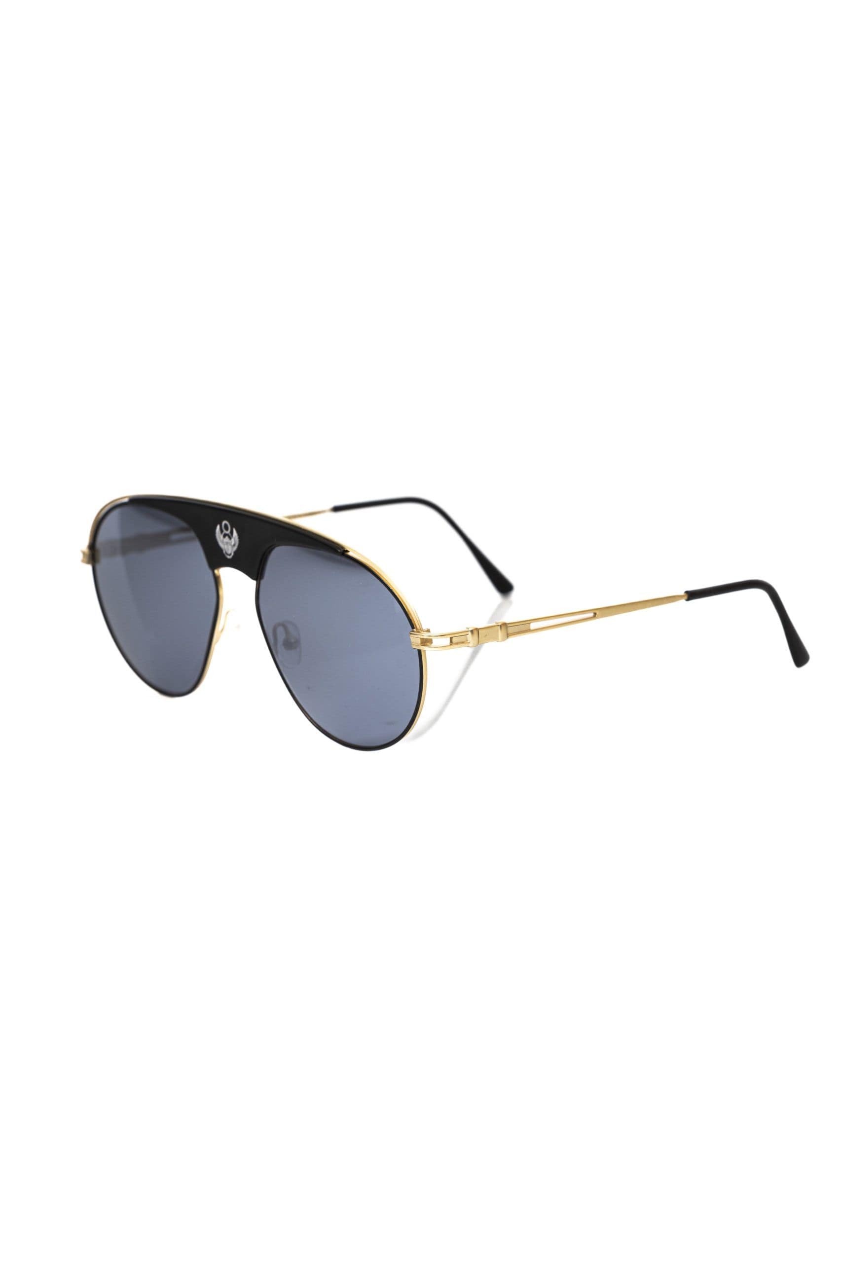 Frankie Morello Black Metallic Men's Sunglass Shield - Image 2