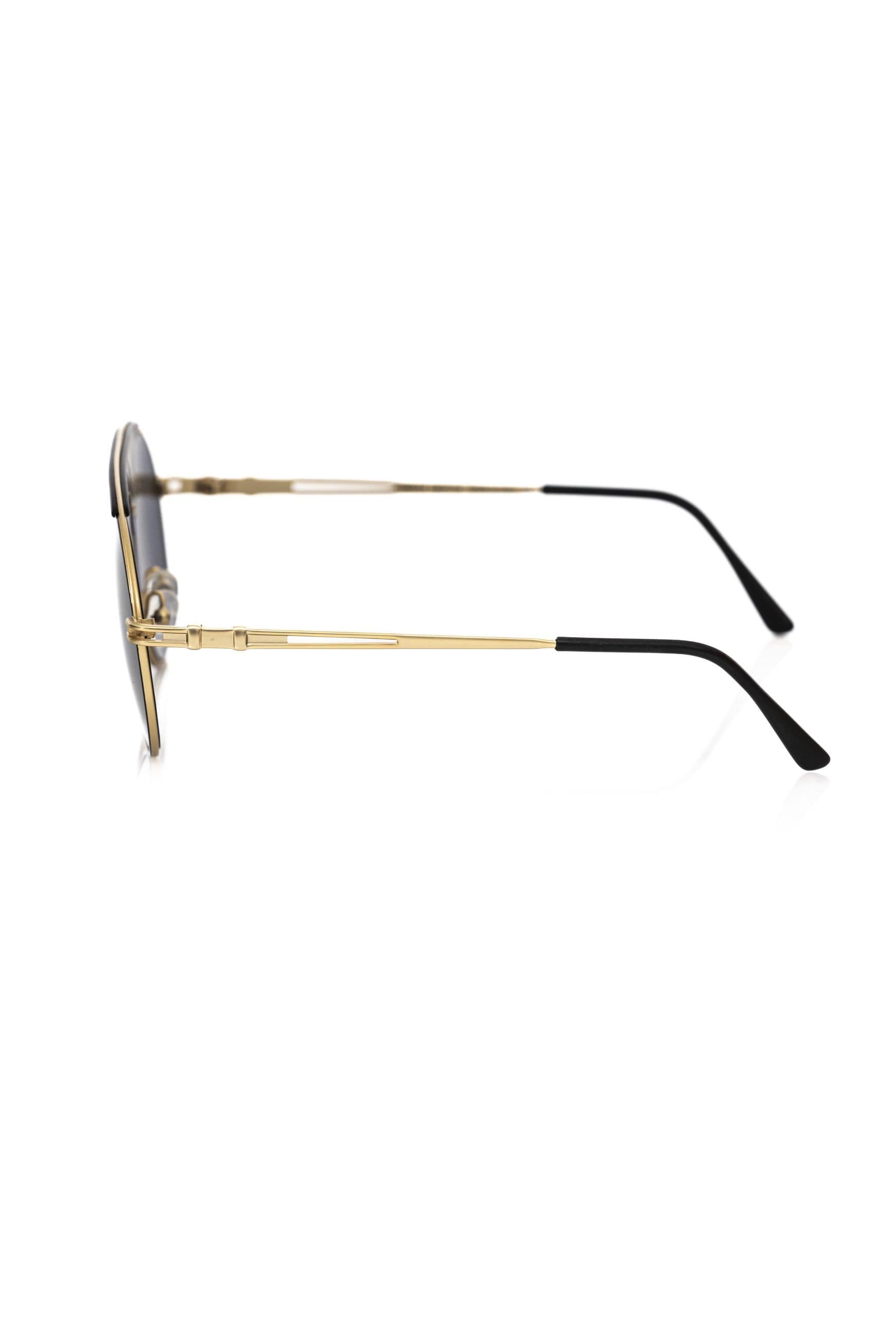 Frankie Morello Black Metallic Men's Sunglass Shield - Image 3