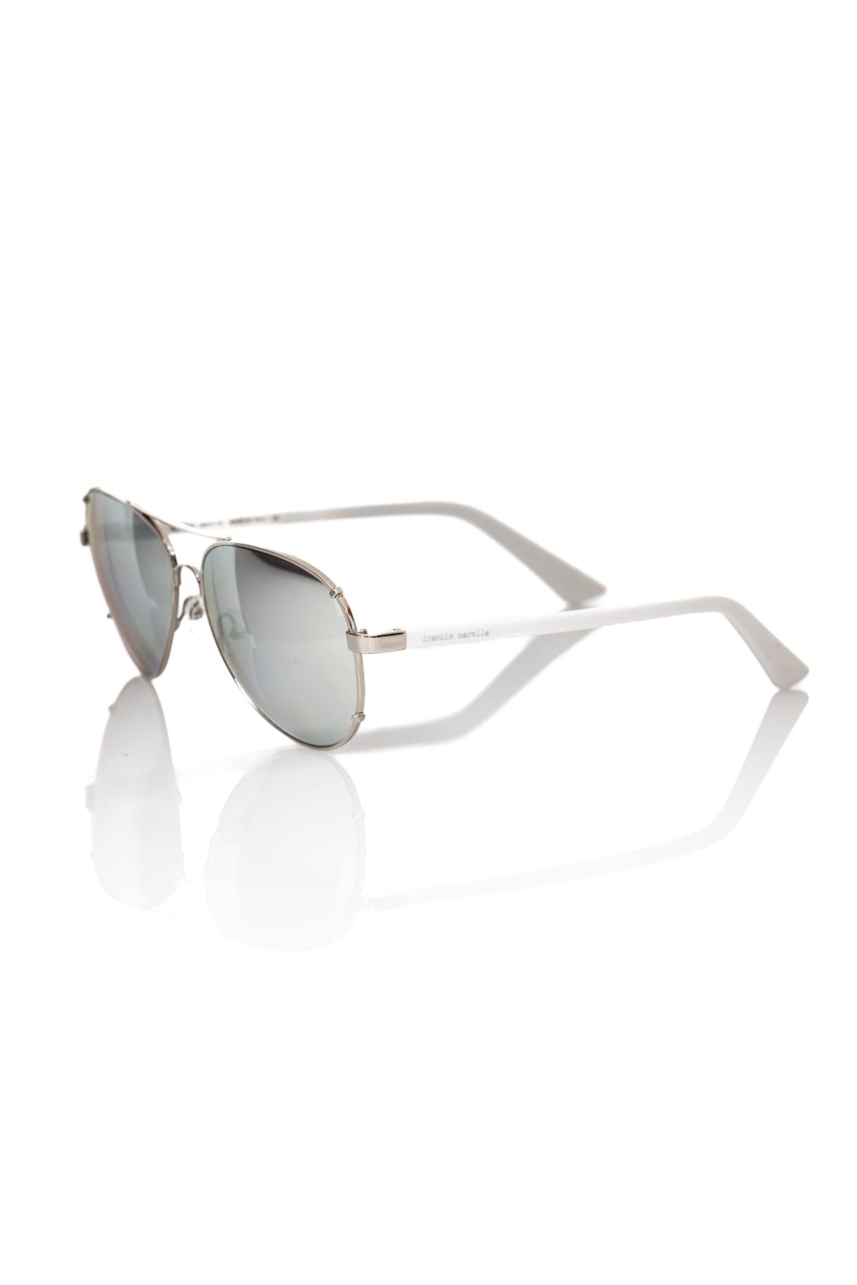 Frankie Morello Silver Metallic Fiber Men's Sunglass - Image 2