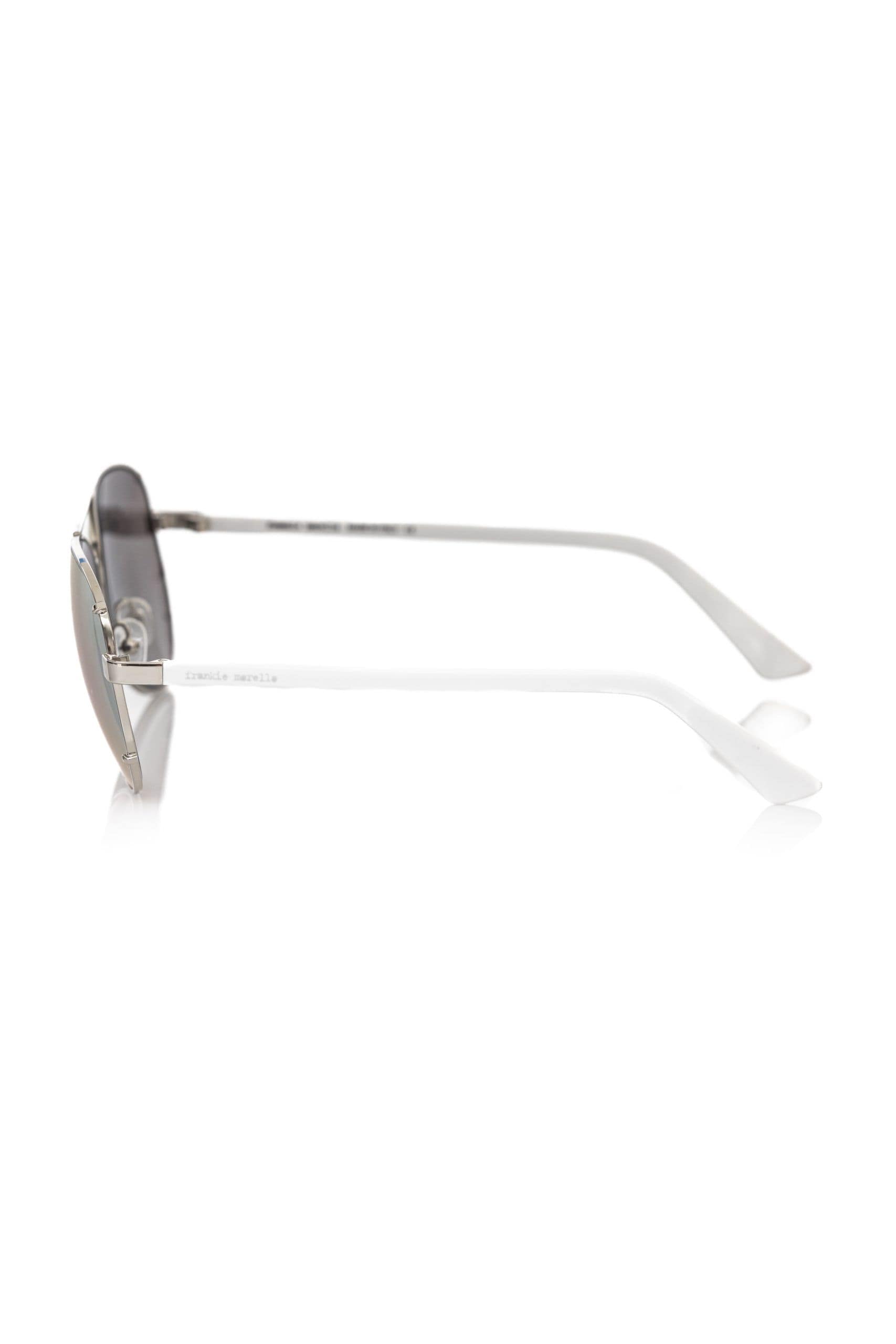Frankie Morello Silver Metallic Fiber Men's Sunglass - Image 3