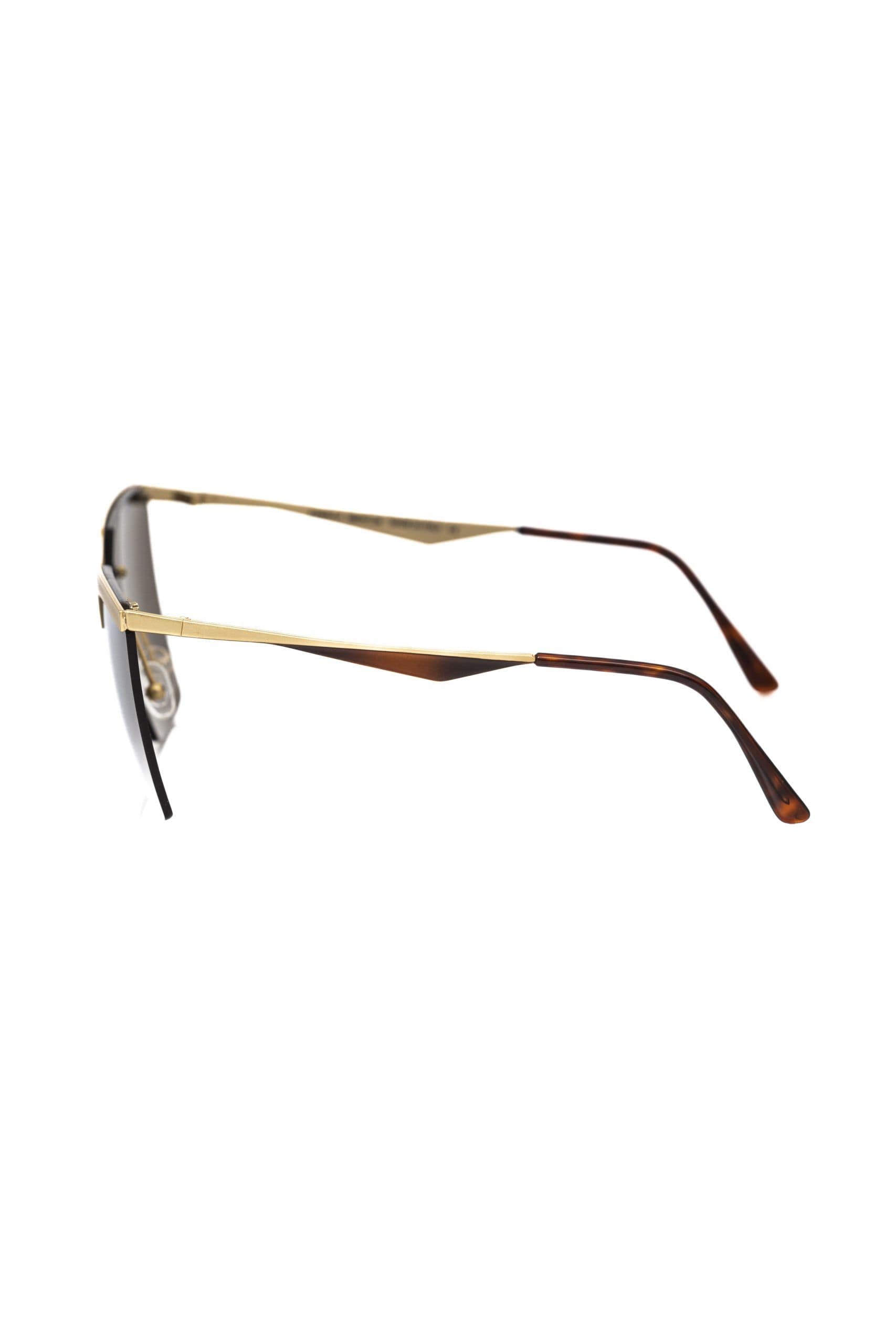Frankie Morello Gold Metallic Fibre Women Sunglass - Image 3