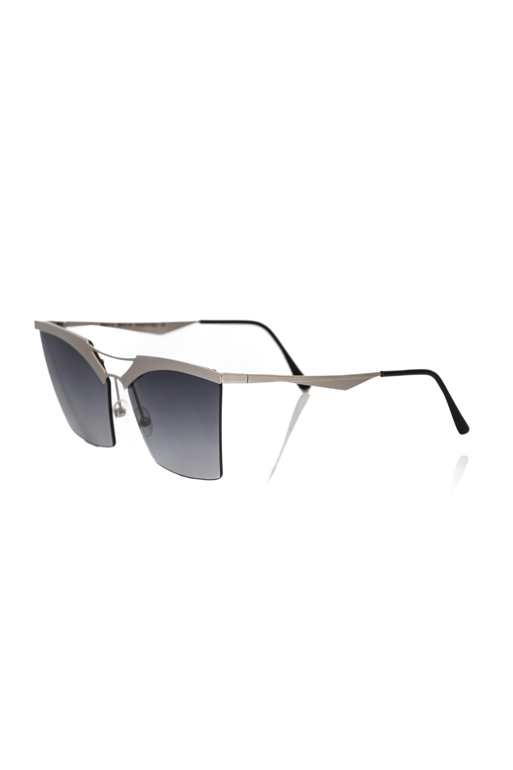 Frankie Morello Silver Metallic Women's Sunglass - Image 2
