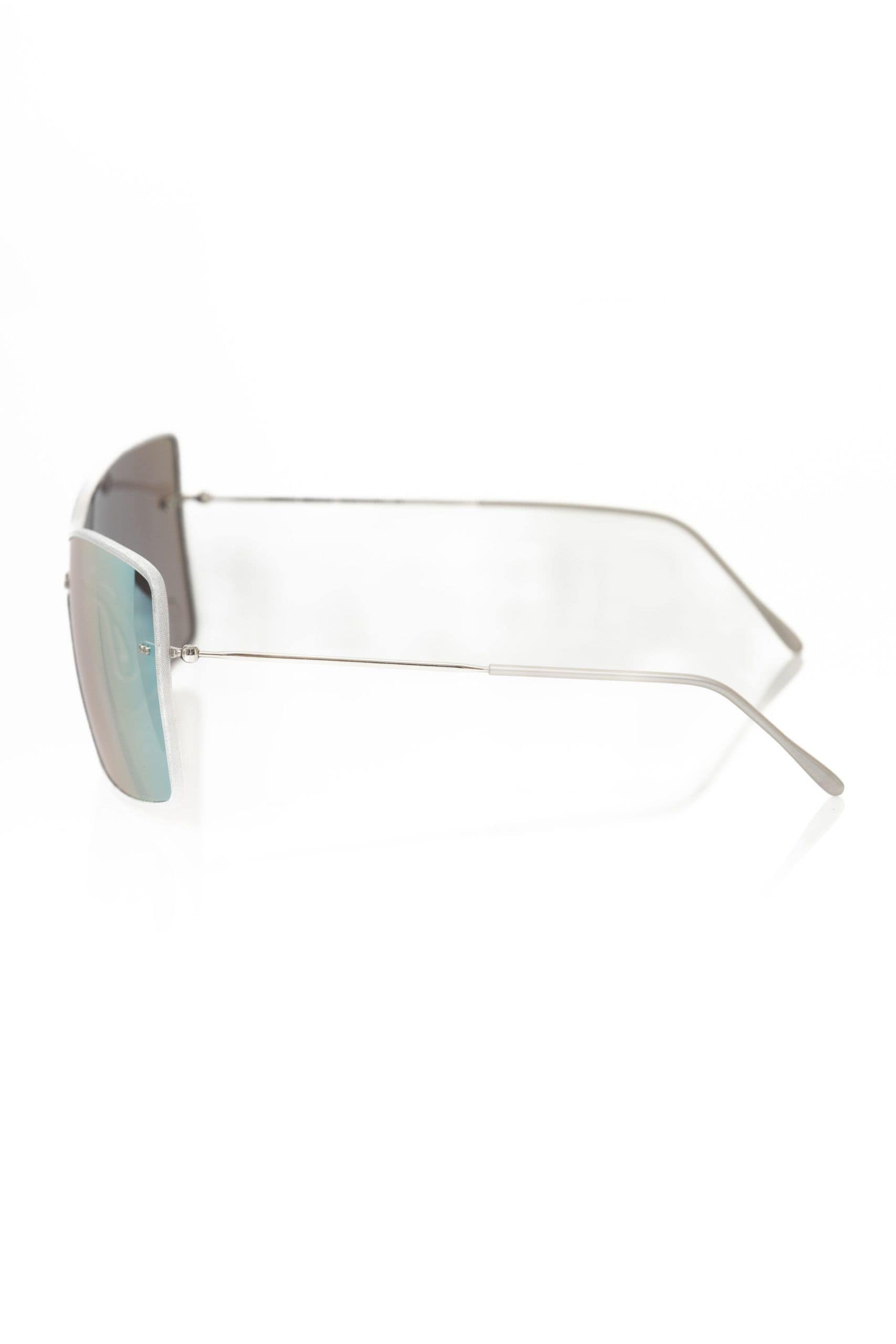 Frankie Morello Silver Metallic Fiber Women Sunglasses - Image 3