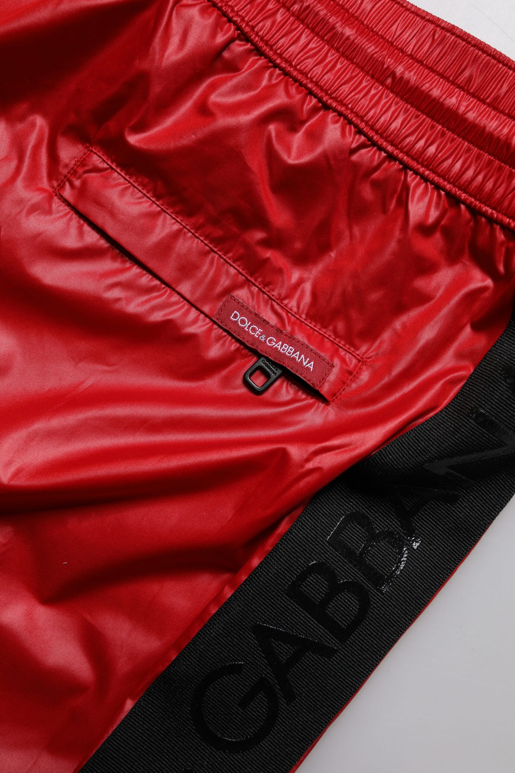 Dolce & Gabbana Red Polyester Beachwear Shorts 2Pc Swimwear - Image 4