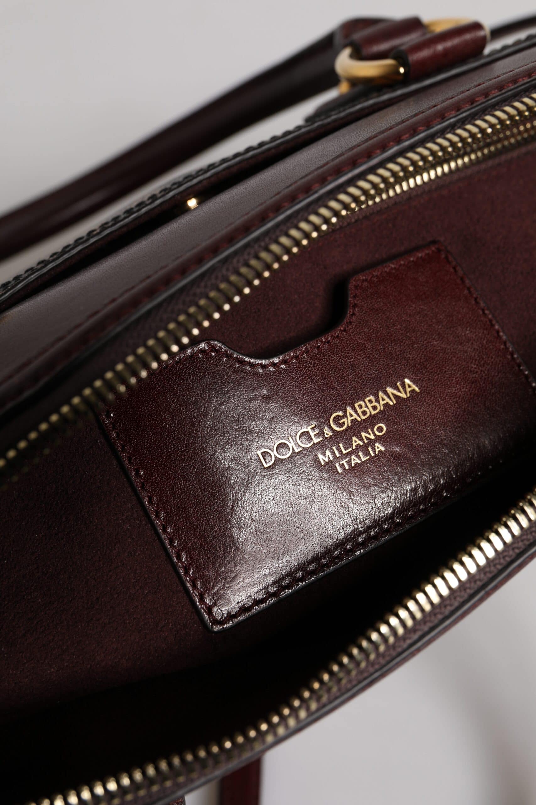 Dolce & Gabbana Brown Leopard Leather Shoulder Strap Duffle Bag - Image 8