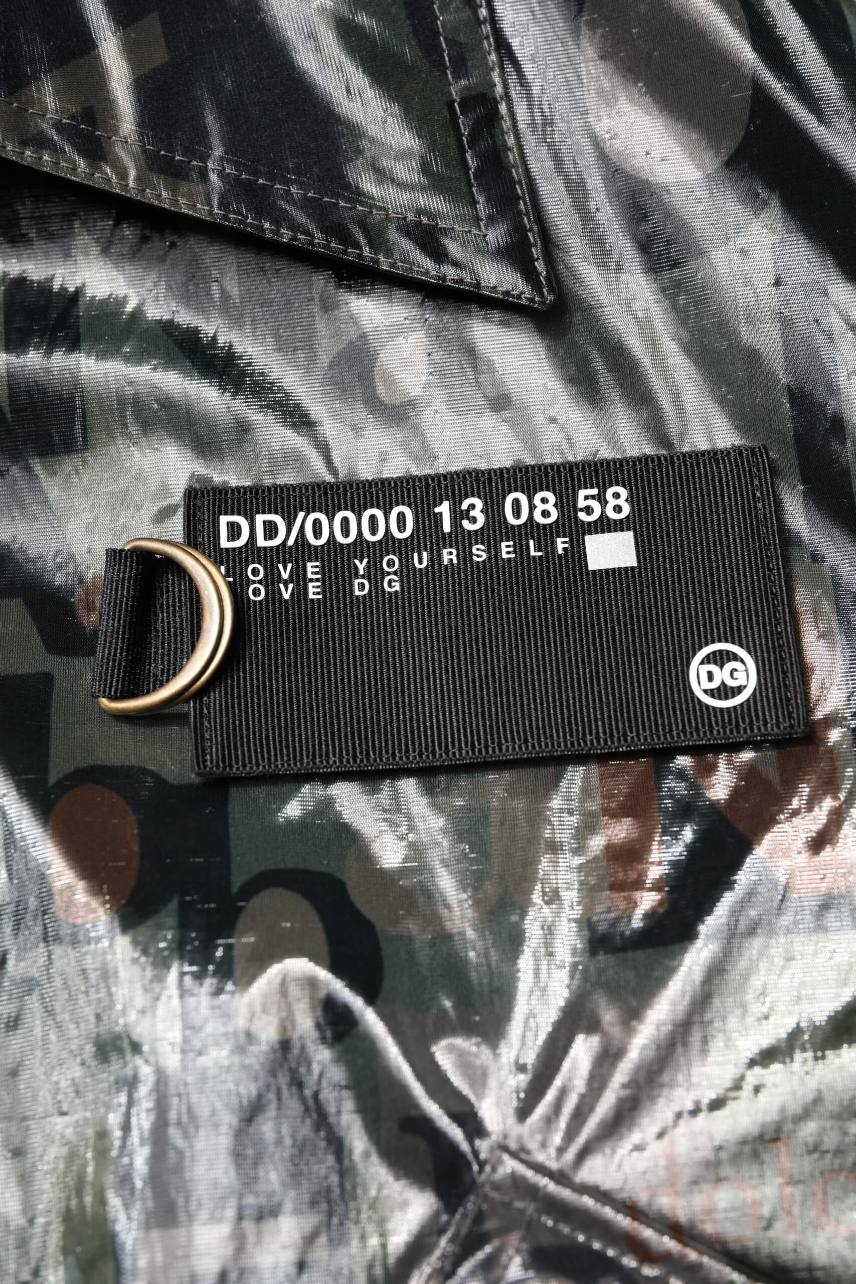 Dolce & Gabbana Green DG Logo Print Bomber Full Zip Jacket - Image 6