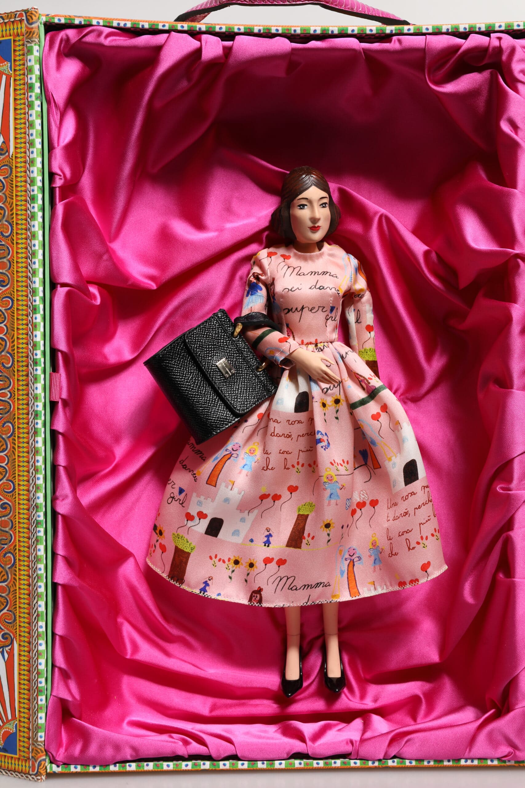 Dolce & Gabbana Pink Dress Ceramic Porcelain Fashion Leather Sicily Dolls - Image 8