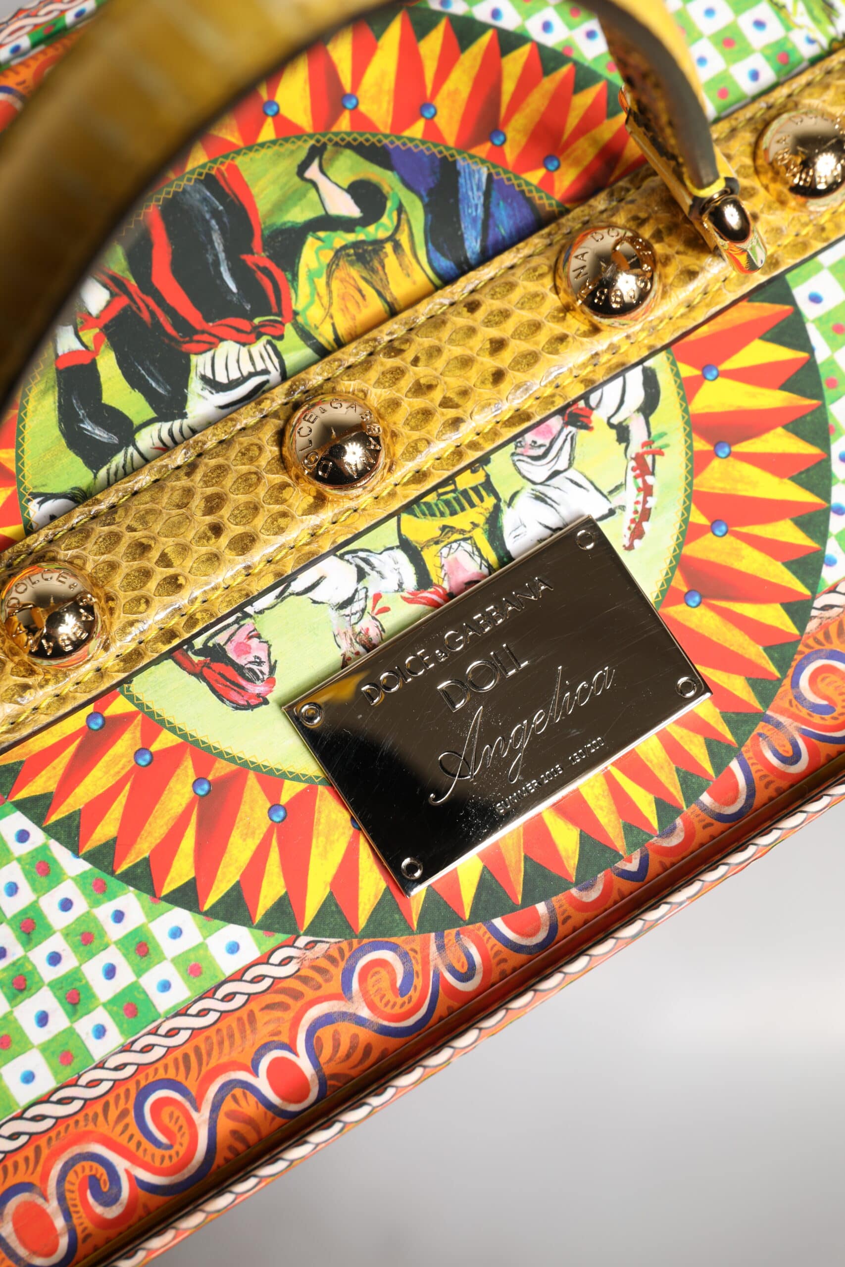 Dolce & Gabbana Red Dress Ceramic Porcelain Fashion Box Leather Sicily Dolls - Image 5