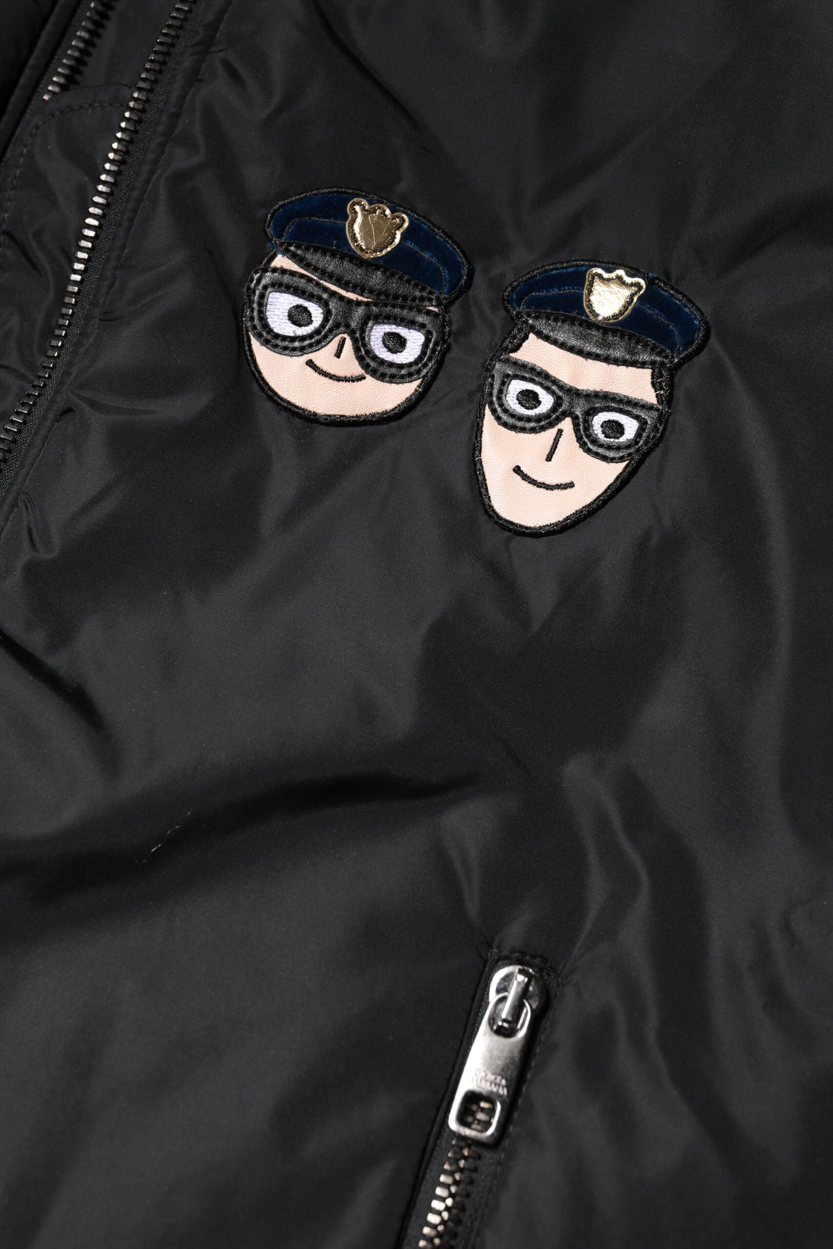 Dolce & Gabbana Black Nylon #DGFamily Full Zip Bomber Jacket - Image 6