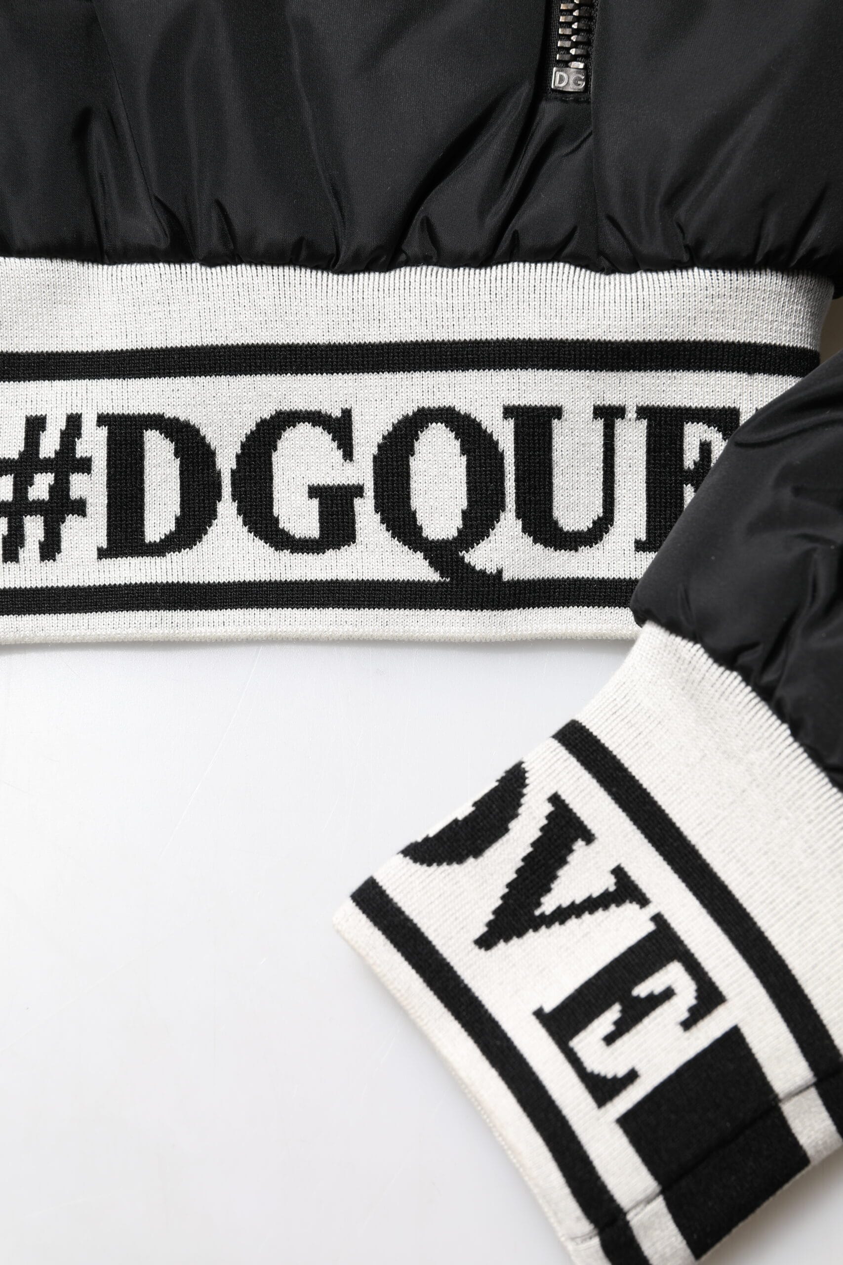 Dolce & Gabbana Black Nylon #DGFamily Full Zip Bomber Jacket - Image 7