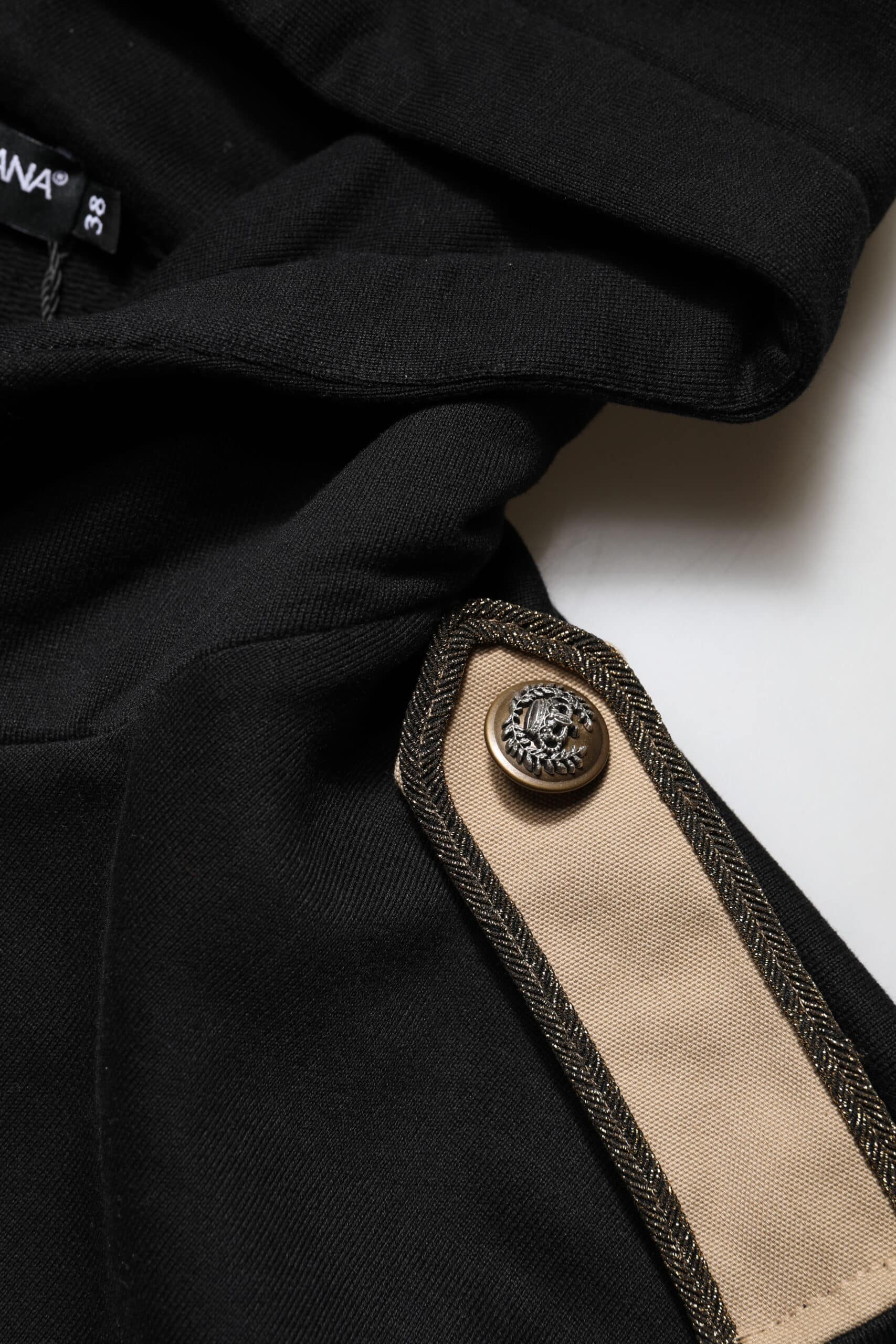 Dolce & Gabbana Black Logo Hooded Full Zip Sweatshirt Jacket - Image 8