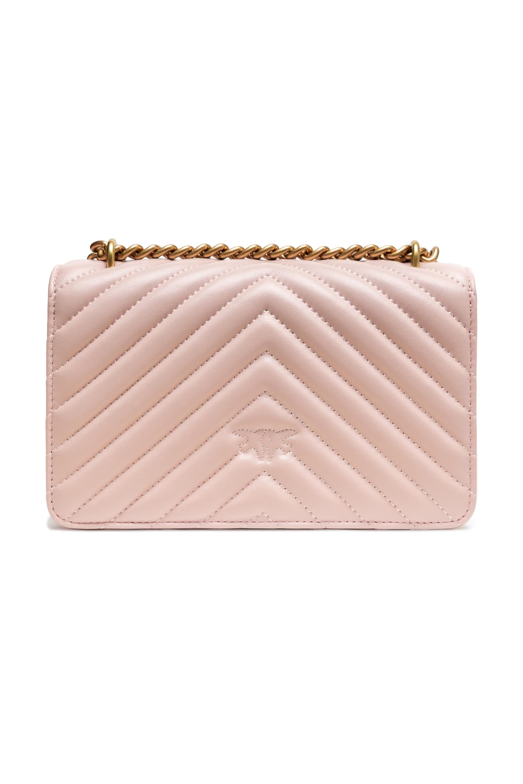 PINKO Powder Pink Love One Mini Shoulder Bag - Image 3