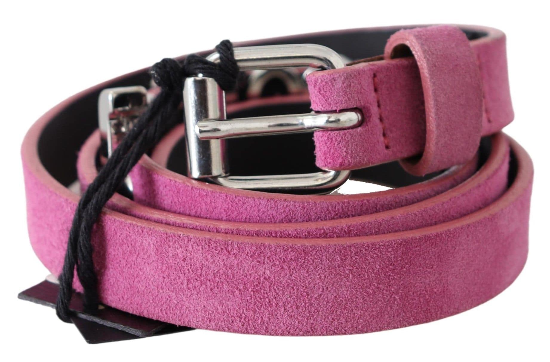 Just Cavalli Pink Silver Chrome Metal Buckle Waist Belt - Image 2