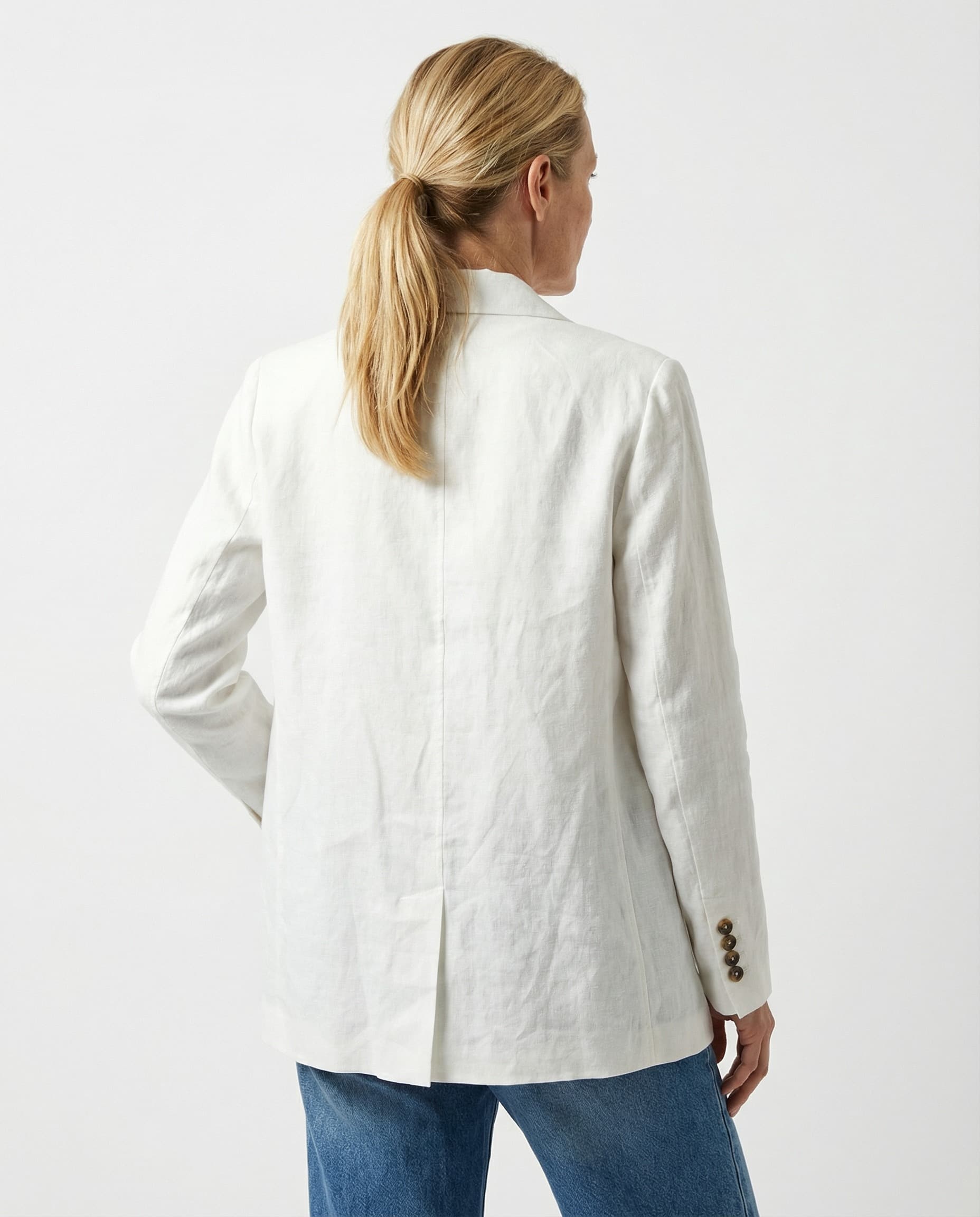 Brunello Cucinelli White Cotton Coat - Image 2