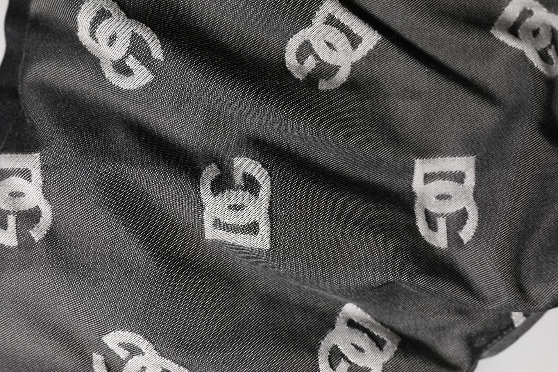 Dolce & Gabbana Black Logo Print Whole Head Wrap Capello Hat - Image 4