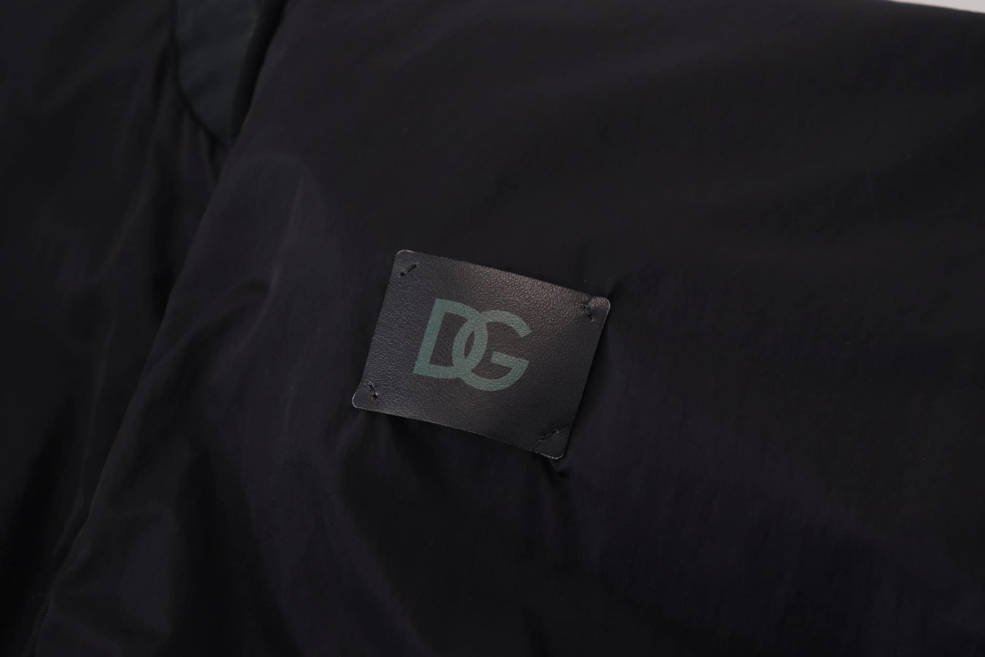 Dolce & Gabbana Black Nylon Logo Bomber Zipper Jacket - Image 8