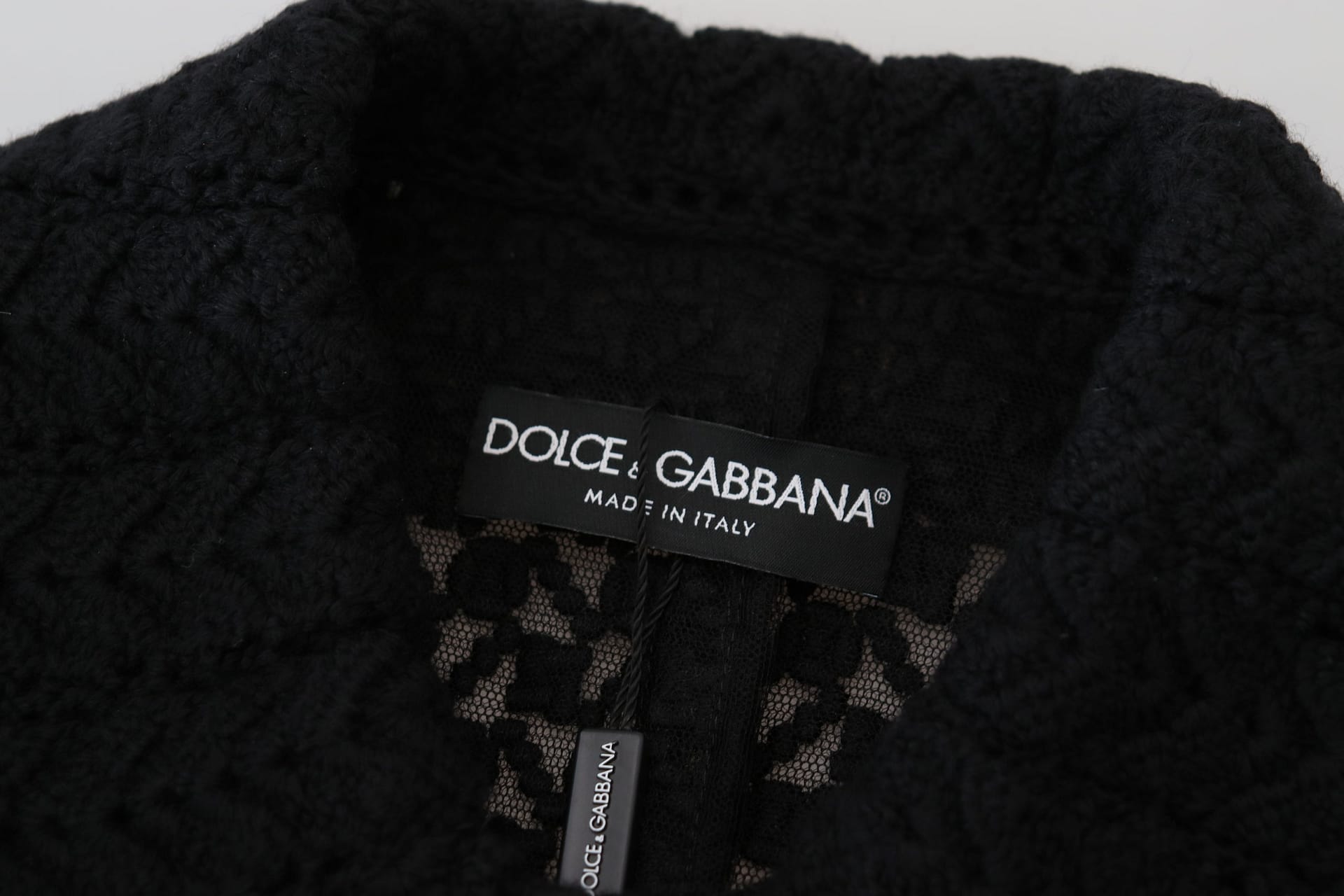 Dolce & Gabbana Black Button Down Long Blazer Cotton Jacket - Image 6