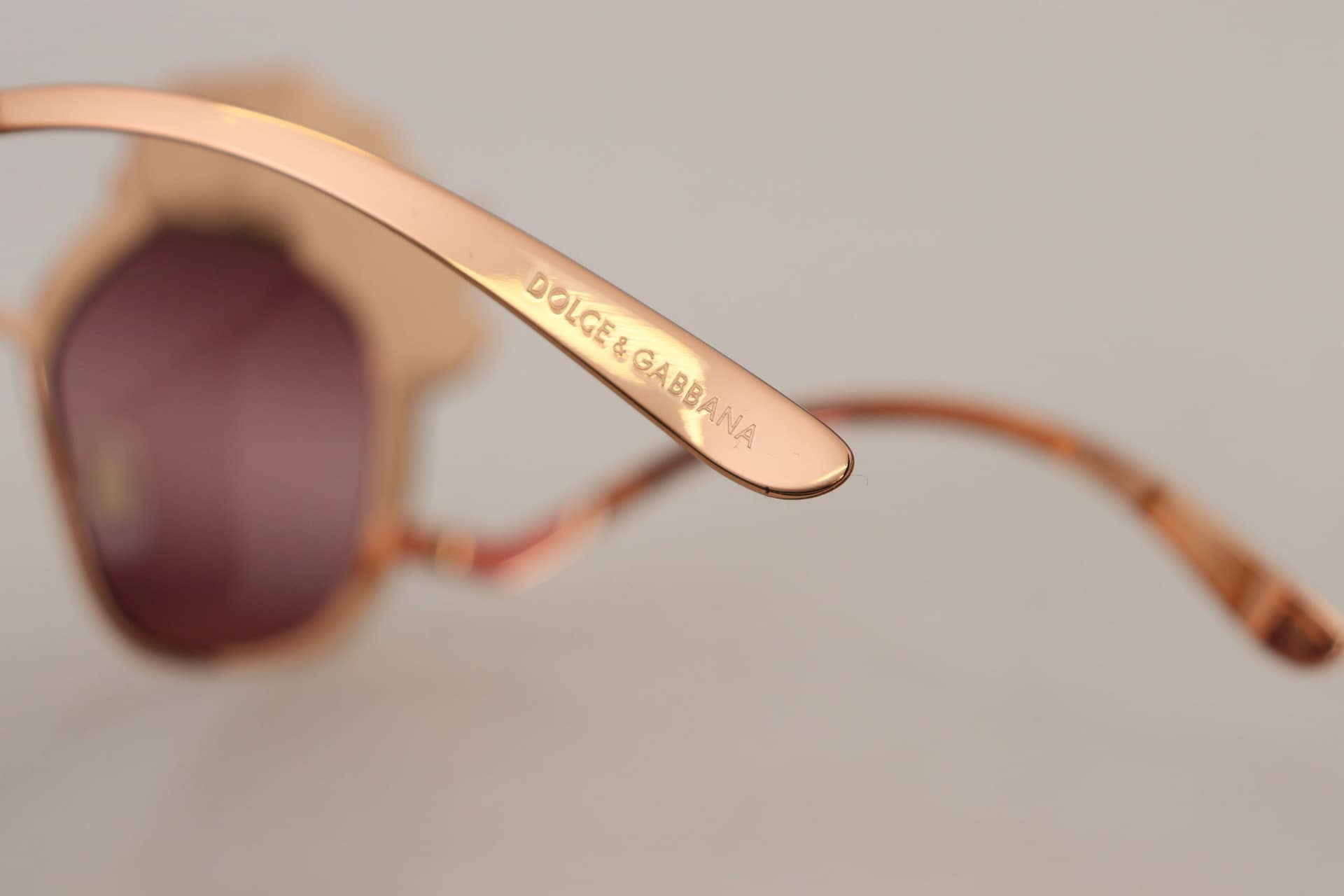 Dolce & Gabbana Pink Gold Rose Sequin Embroidery DG2202 Sunglasses - Image 6