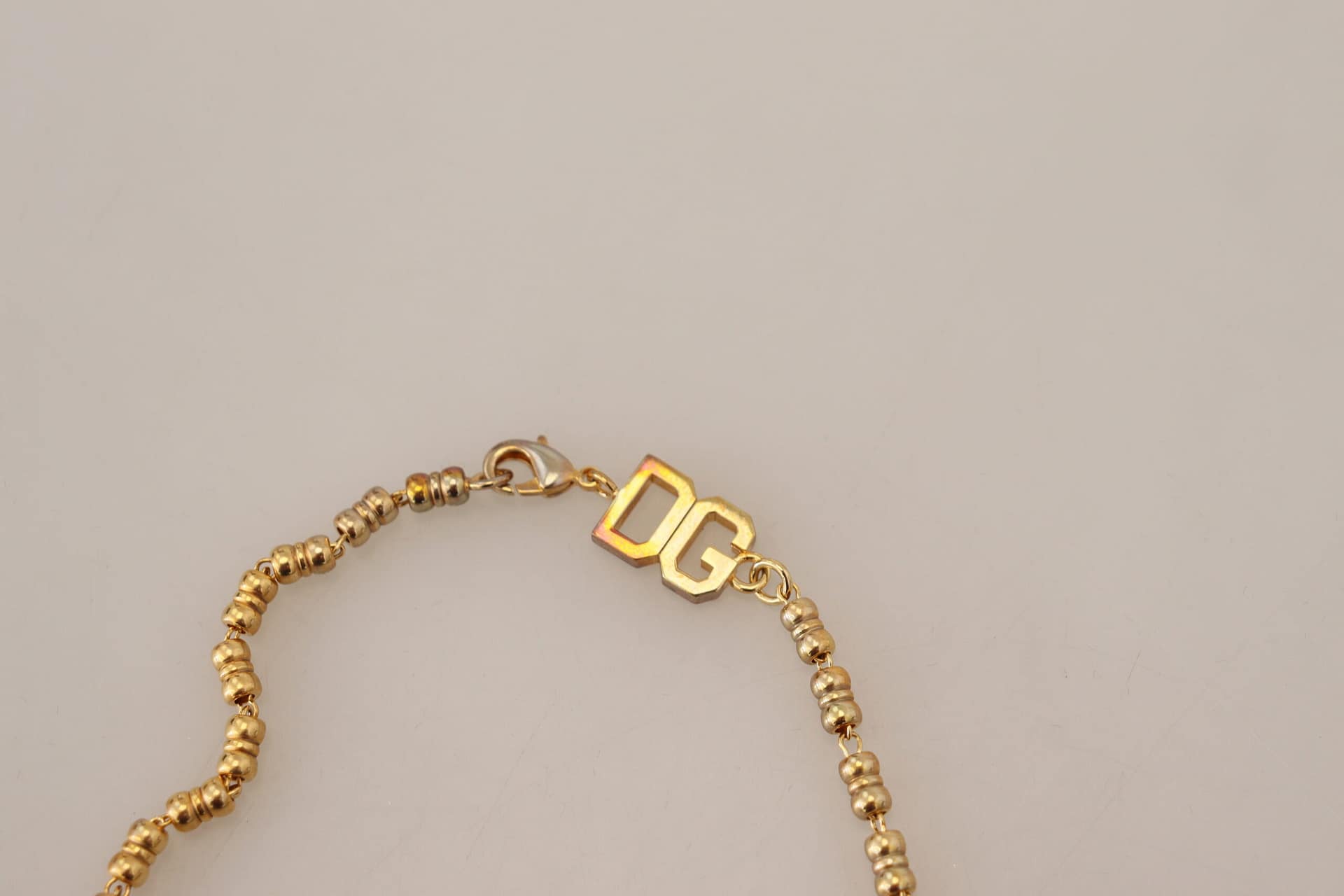 Dolce & Gabbana Gold Brass Chain SUPER PIG Pendant Logo Necklace - Image 6