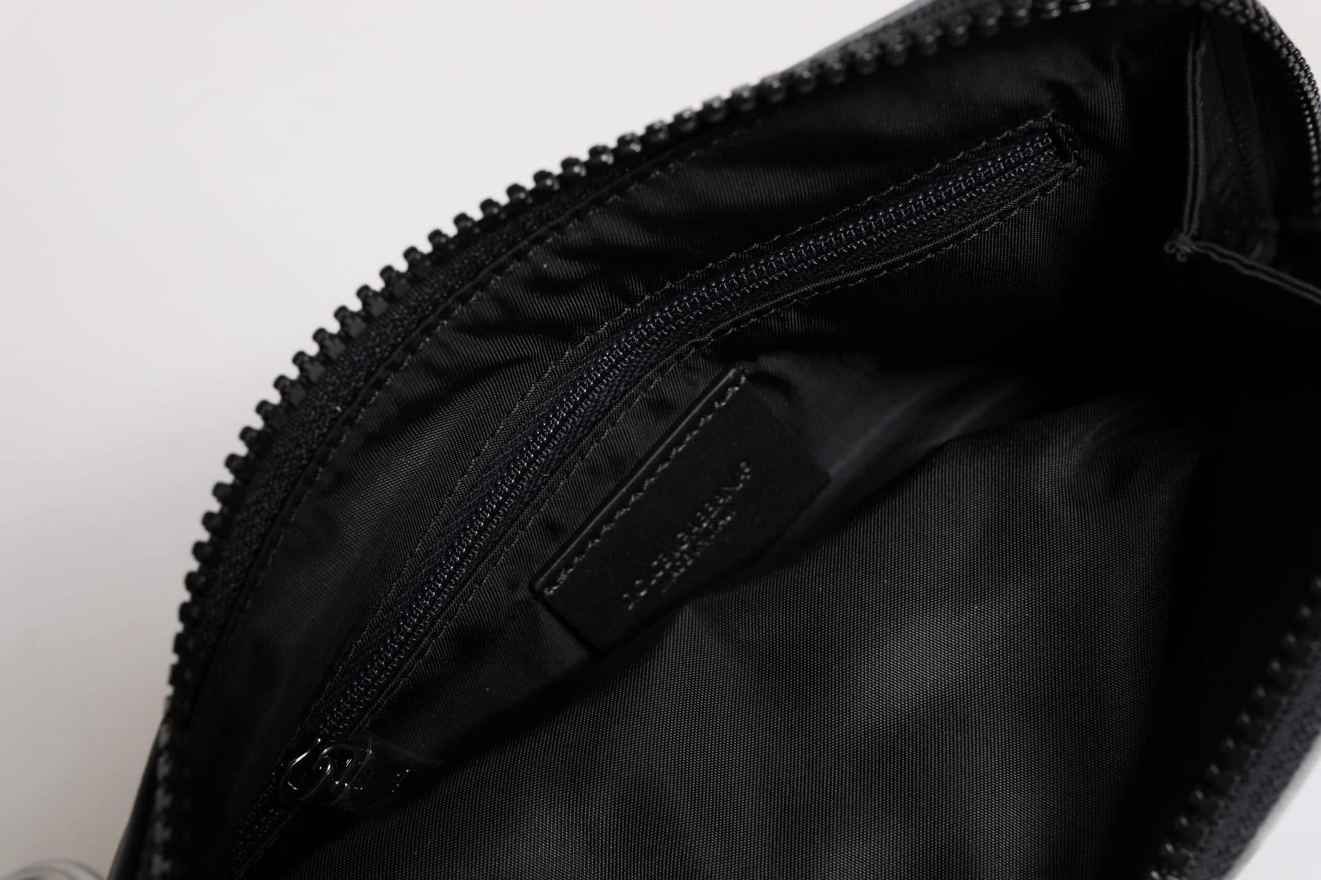 Dolce & Gabbana Black Gray Camouflage Logo Plaque Keyring Pouch Bag - Image 7