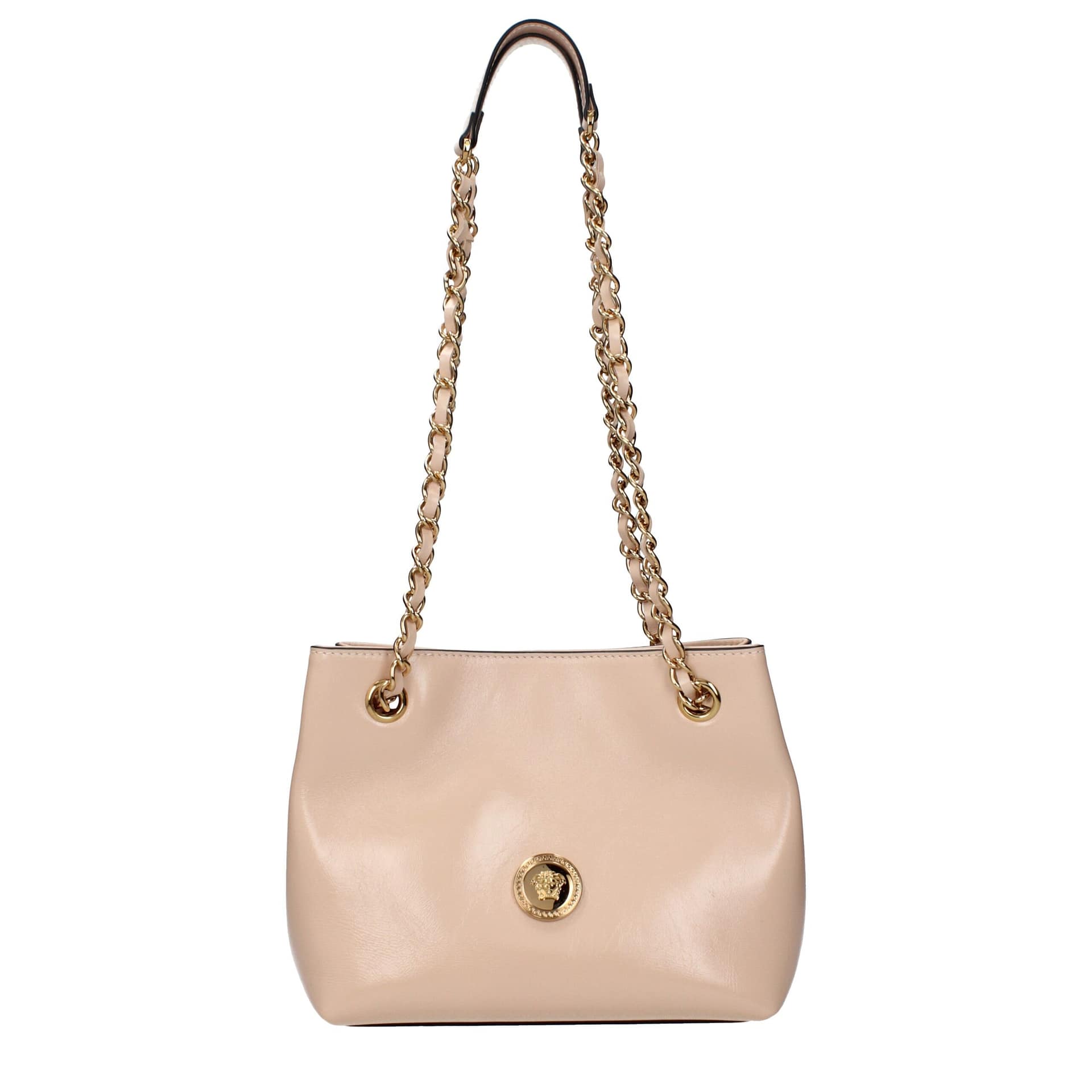 Versace Pink Leather Shoulder Bag