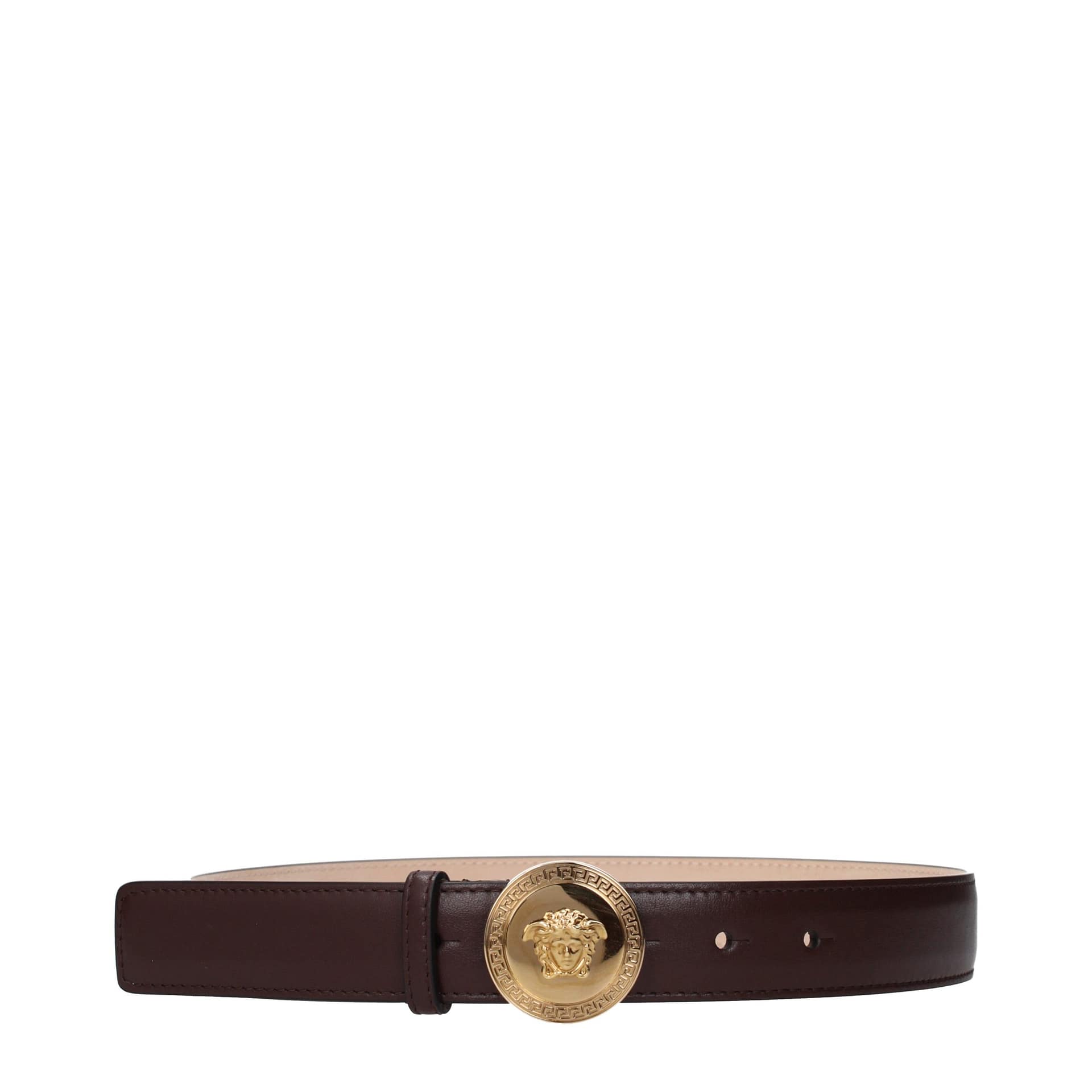 Versace Brown Leather Regular Belt