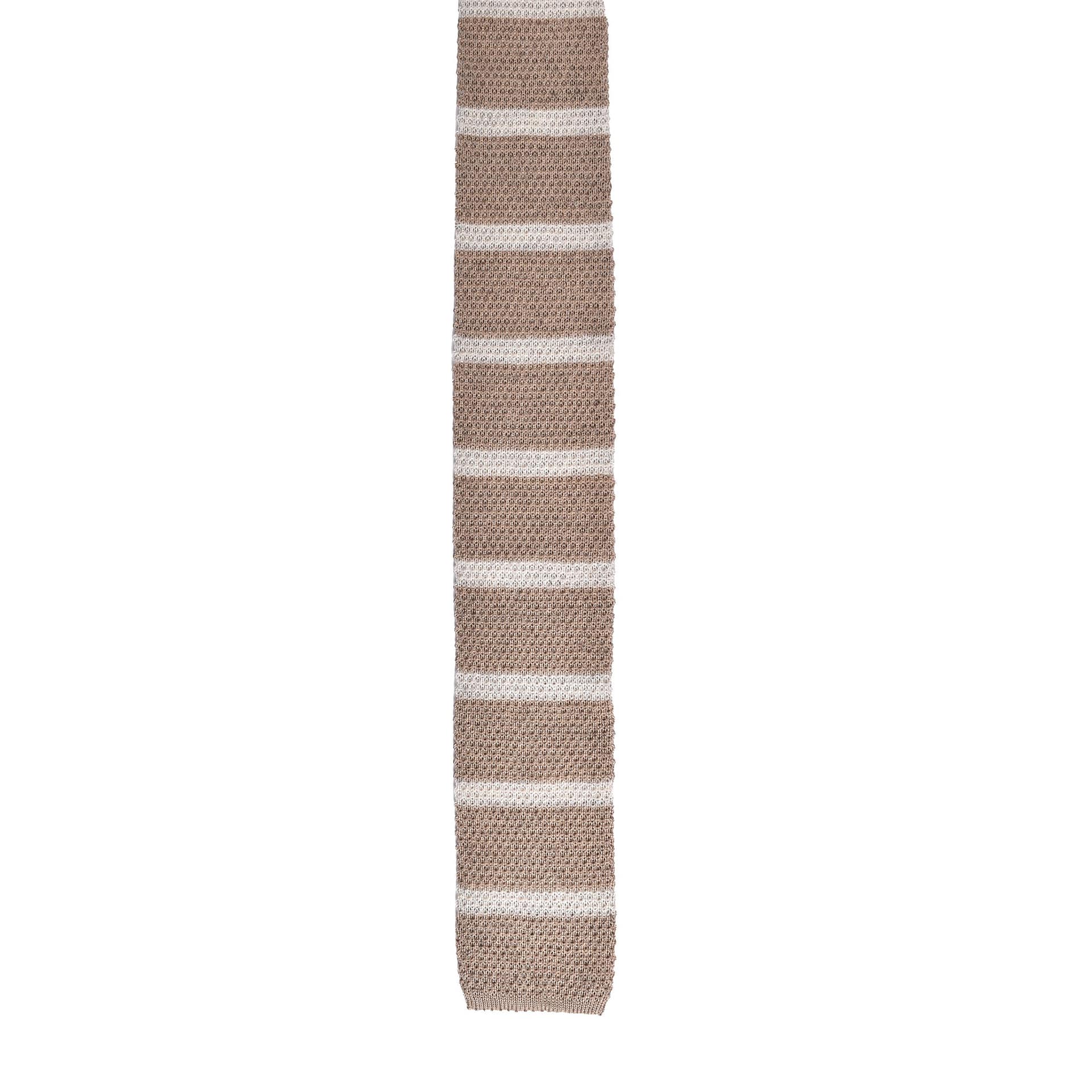 Brunello Cucinelli Beige Cotton Tie