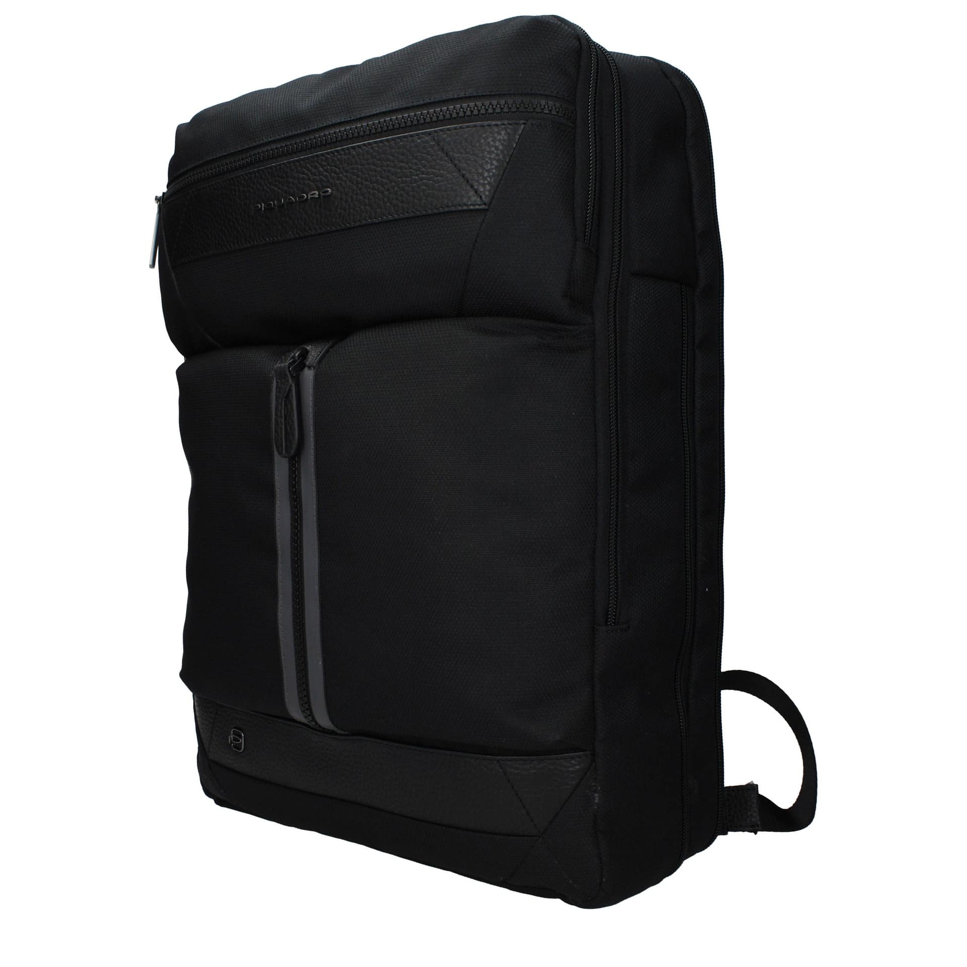Piquadro Black Fabric Backpack - Image 2