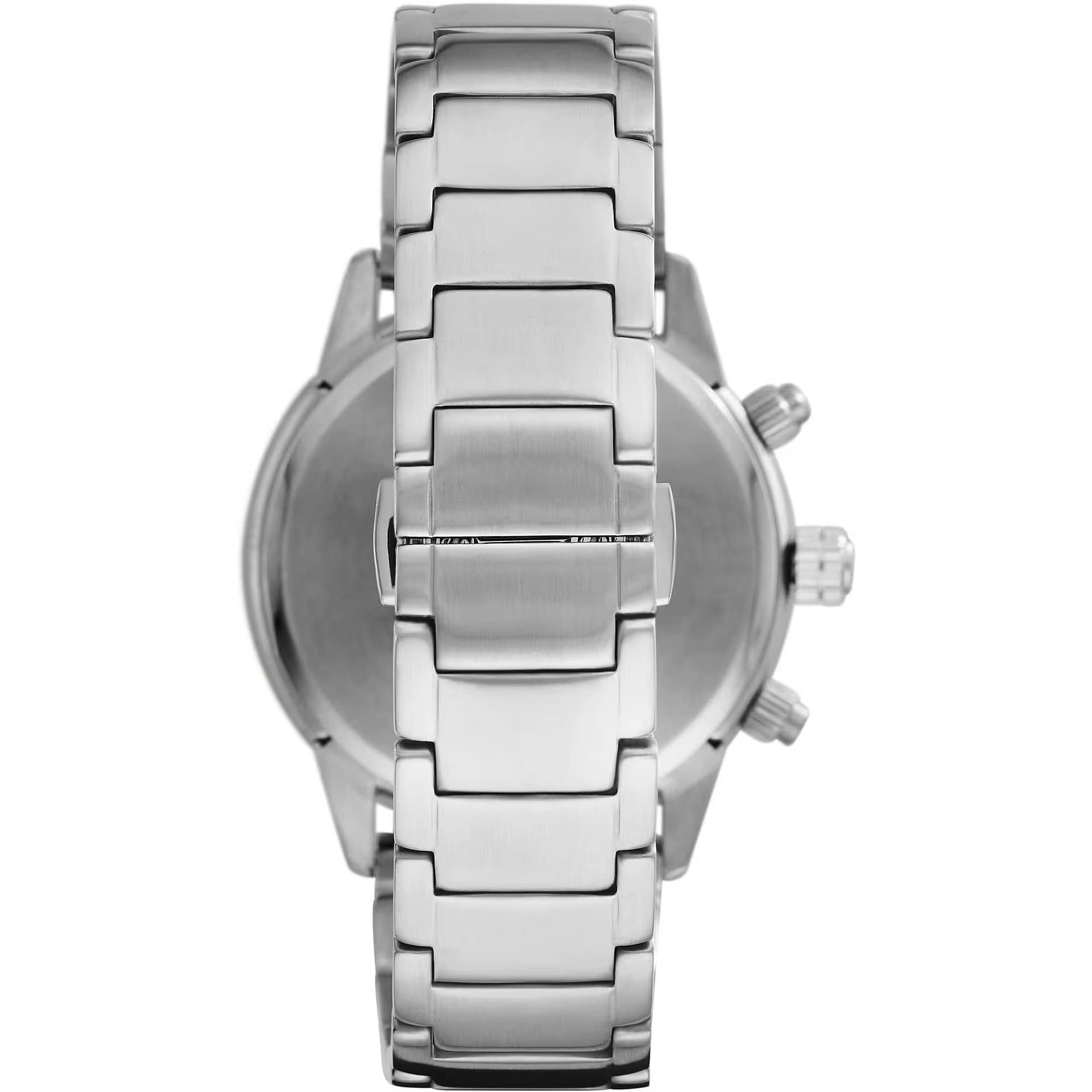 Emporio Armani Bronze and Silver Steel Chronograph Watch - Image 2