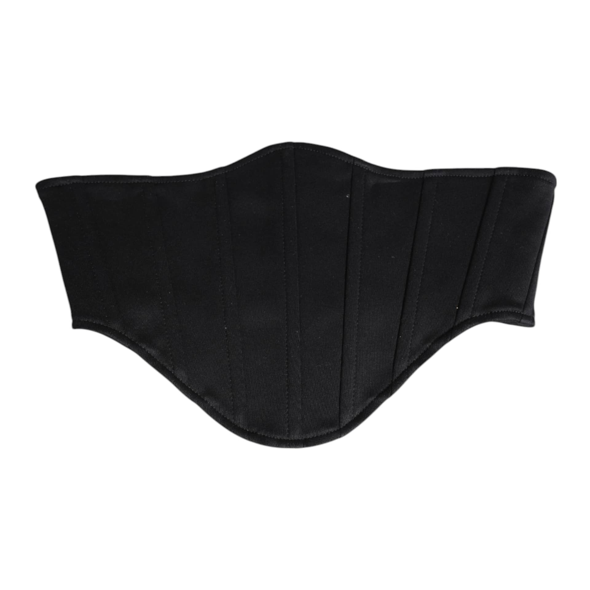 Dolce & Gabbana Black Cotton Waist Tuxedo Belt Cummerbund - Image 5