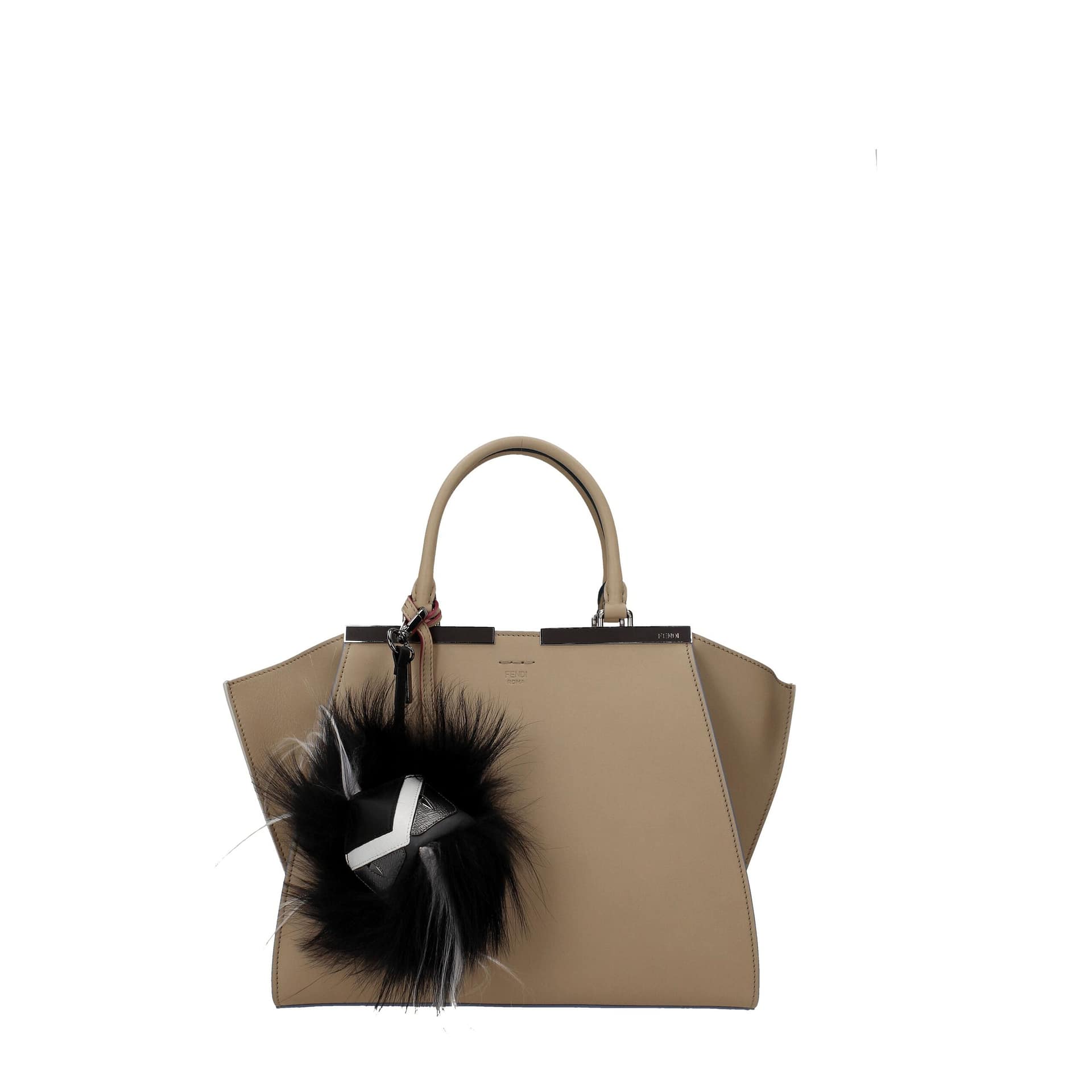 Fendi Black Leather Keychain - Image 2