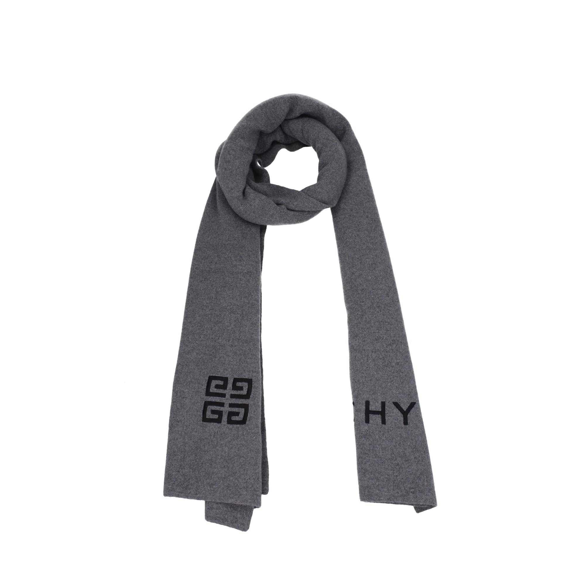 Givenchy Gray Wool Scarf