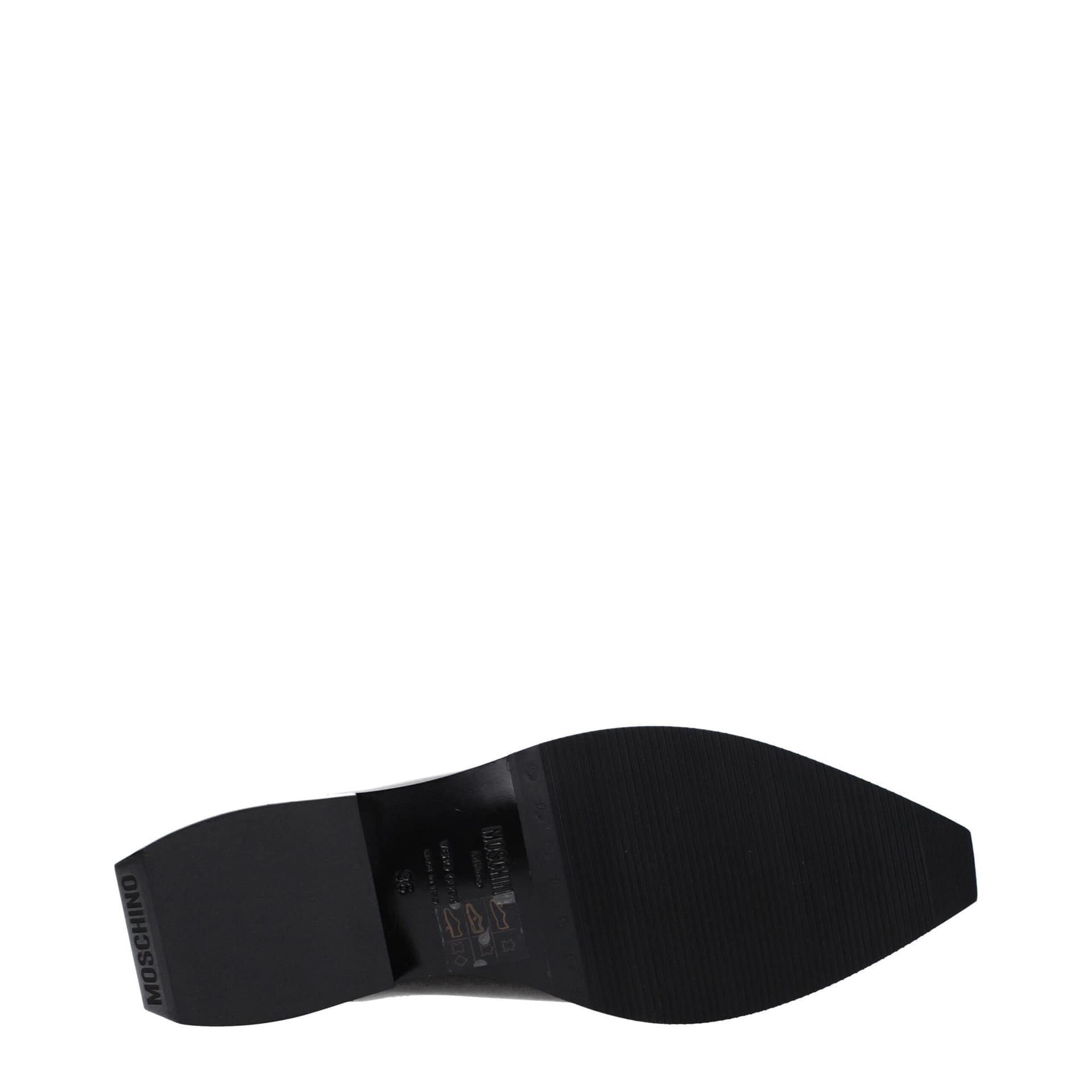 Moschino Black Leather Mules - Image 5