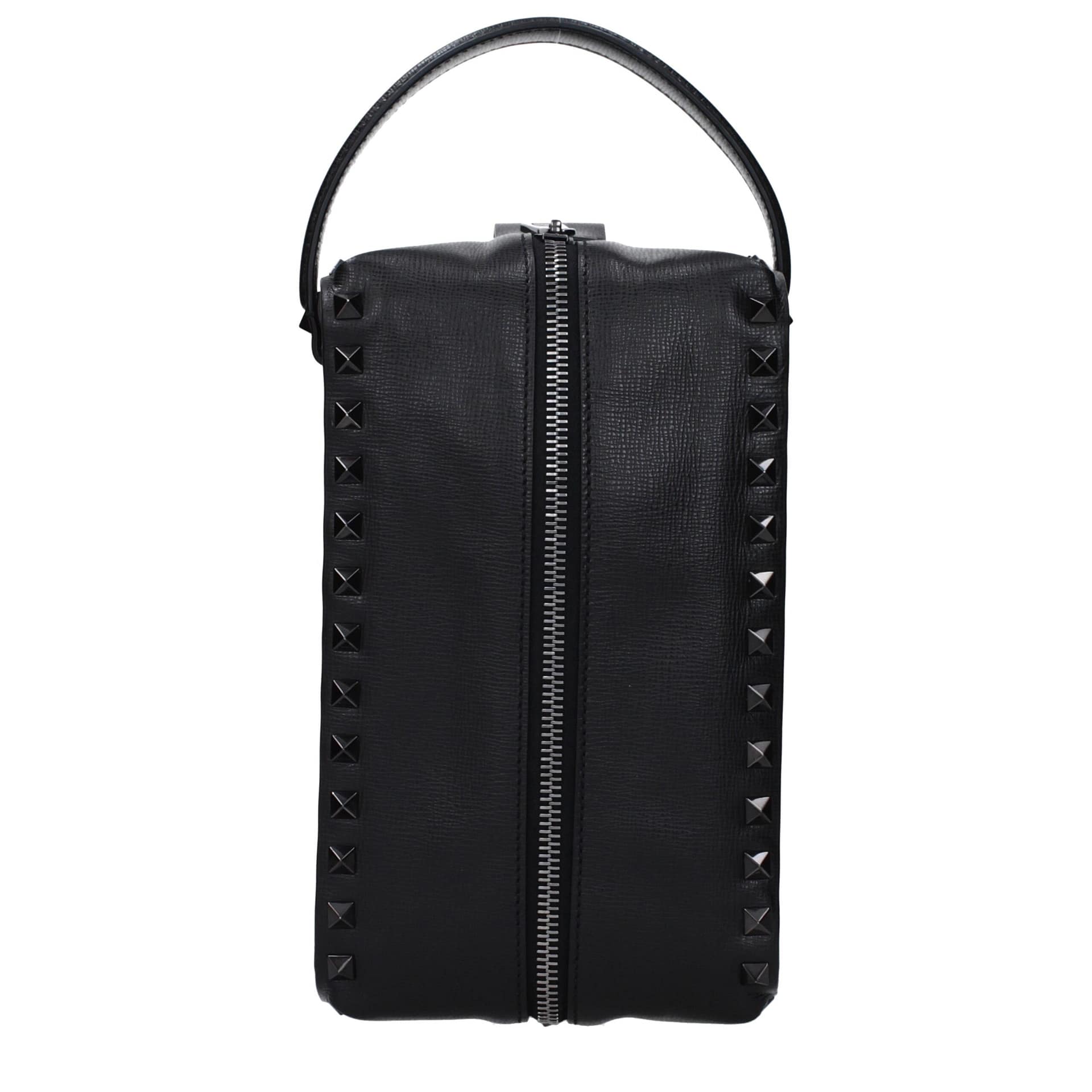 Valentino Garavani Black Leather Clutch Bag