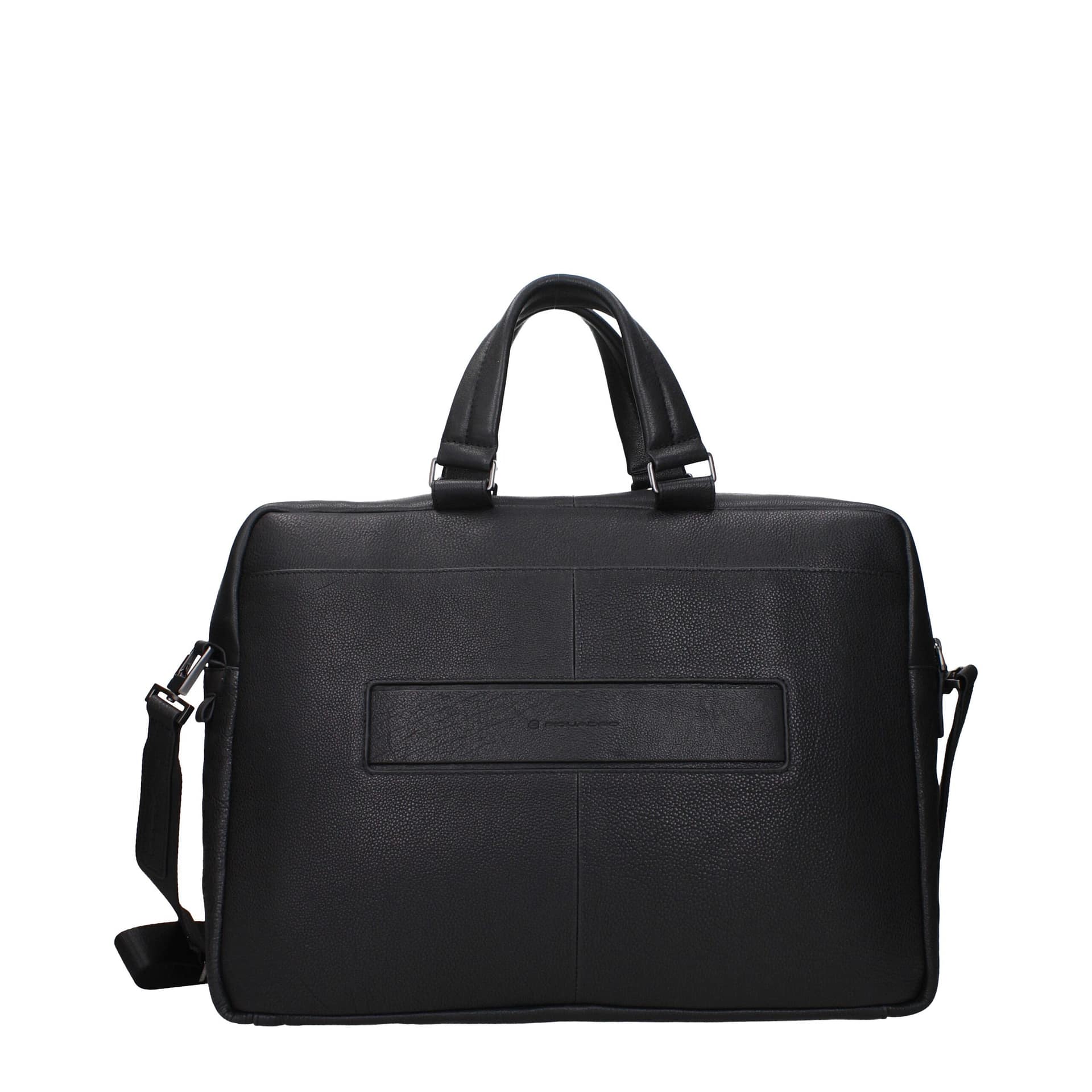 Piquadro Black Leather Business And Laptop Bag - Image 3