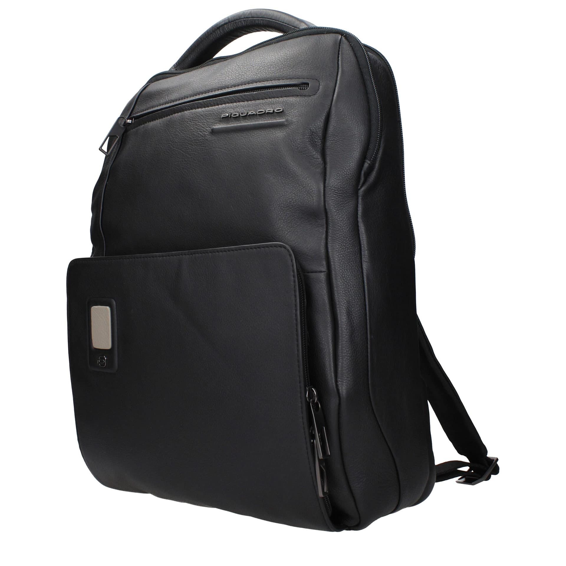 Piquadro Black Leather Backpack - Image 2