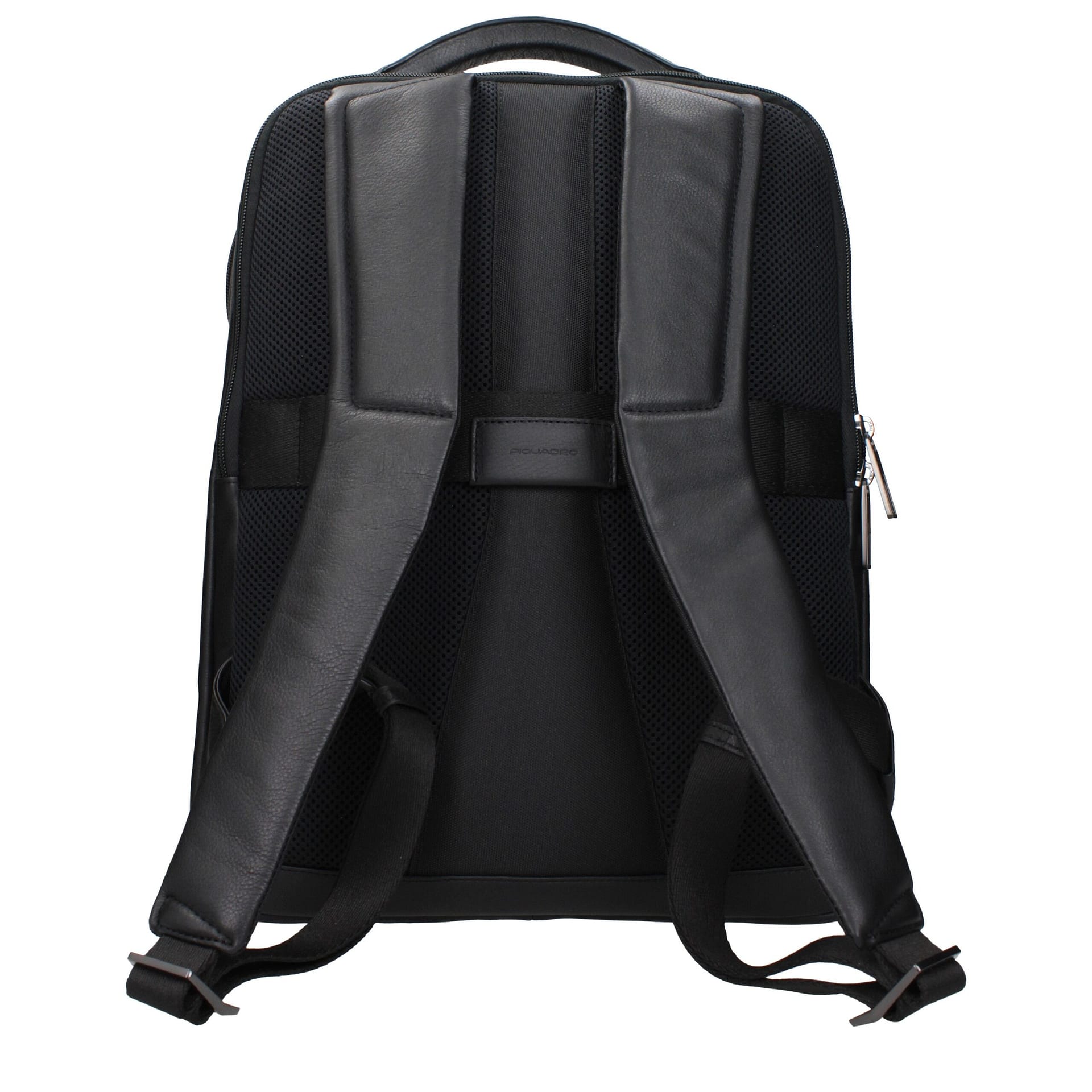 Piquadro Black Leather Backpack - Image 3