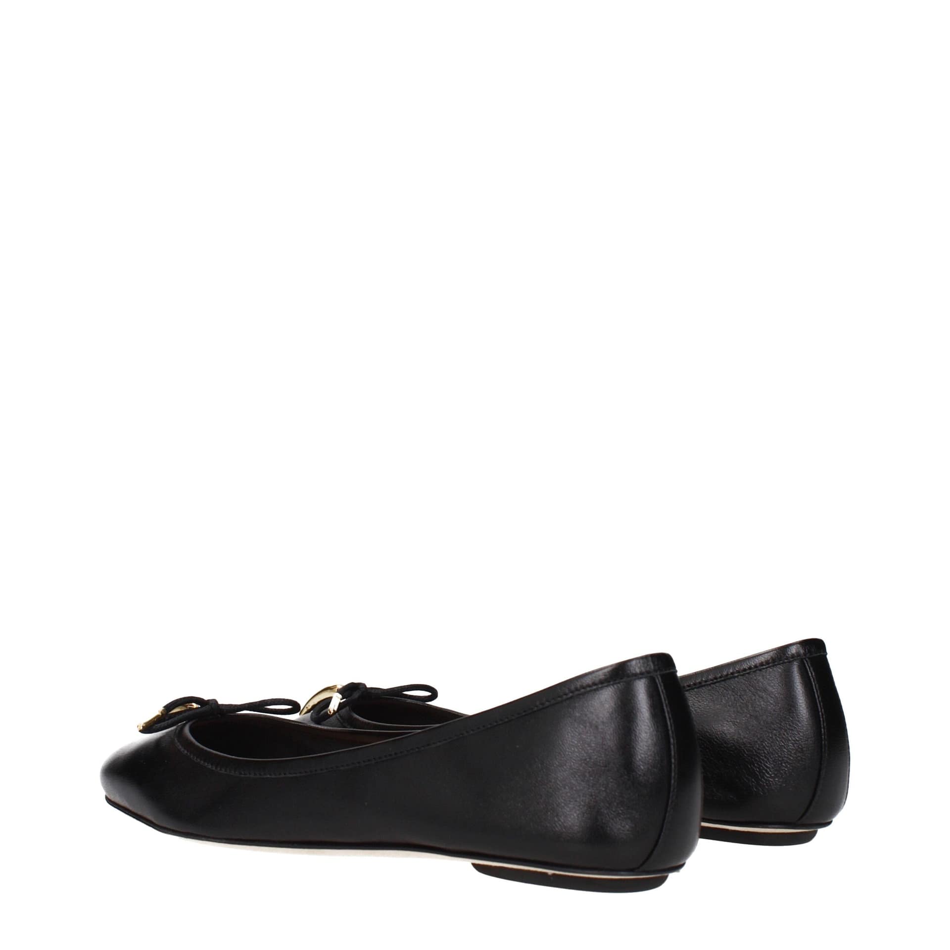 ChloƩ Black Leather Ballet Flats - Image 4