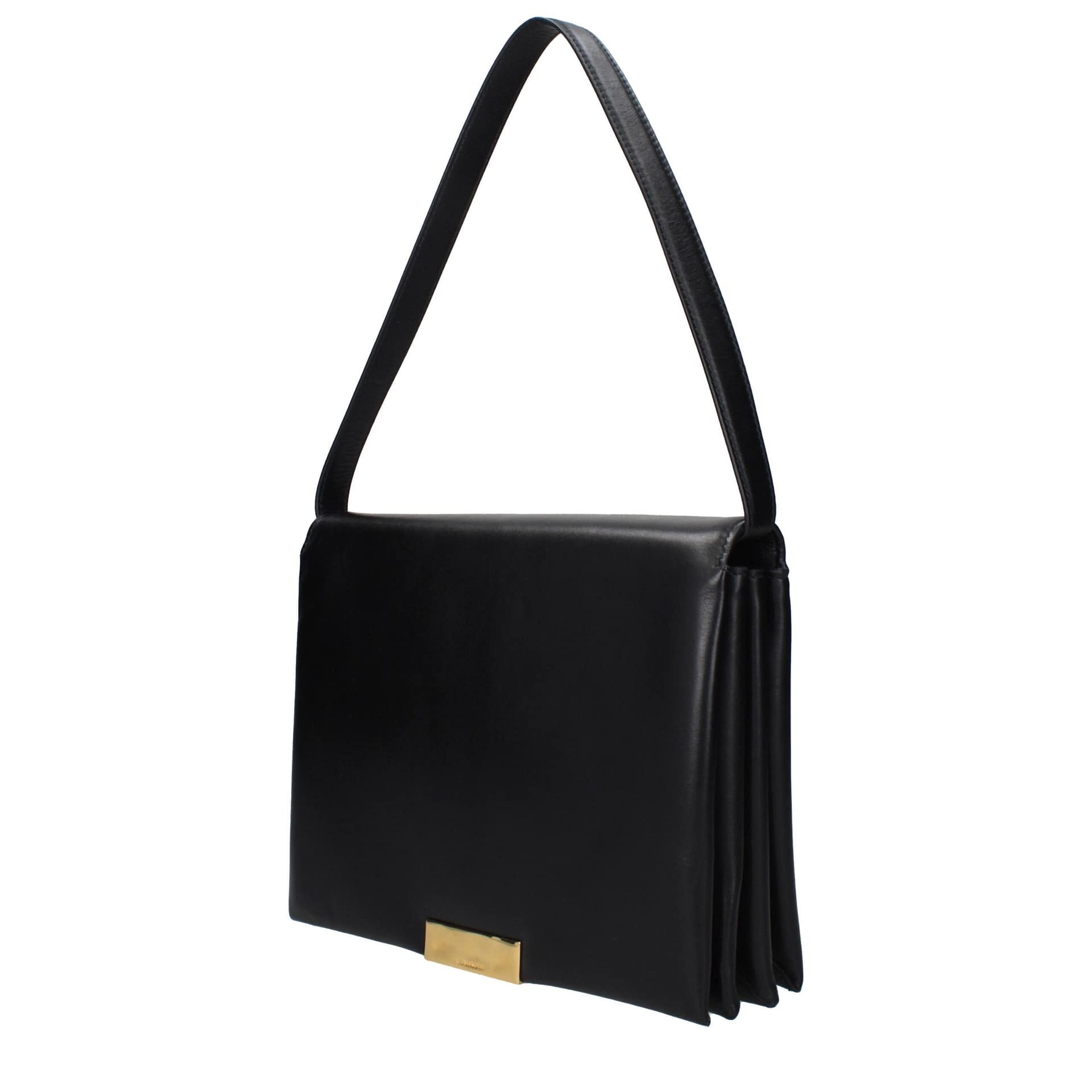 Jil Sander Black Leather Shoulder Bag - Image 2