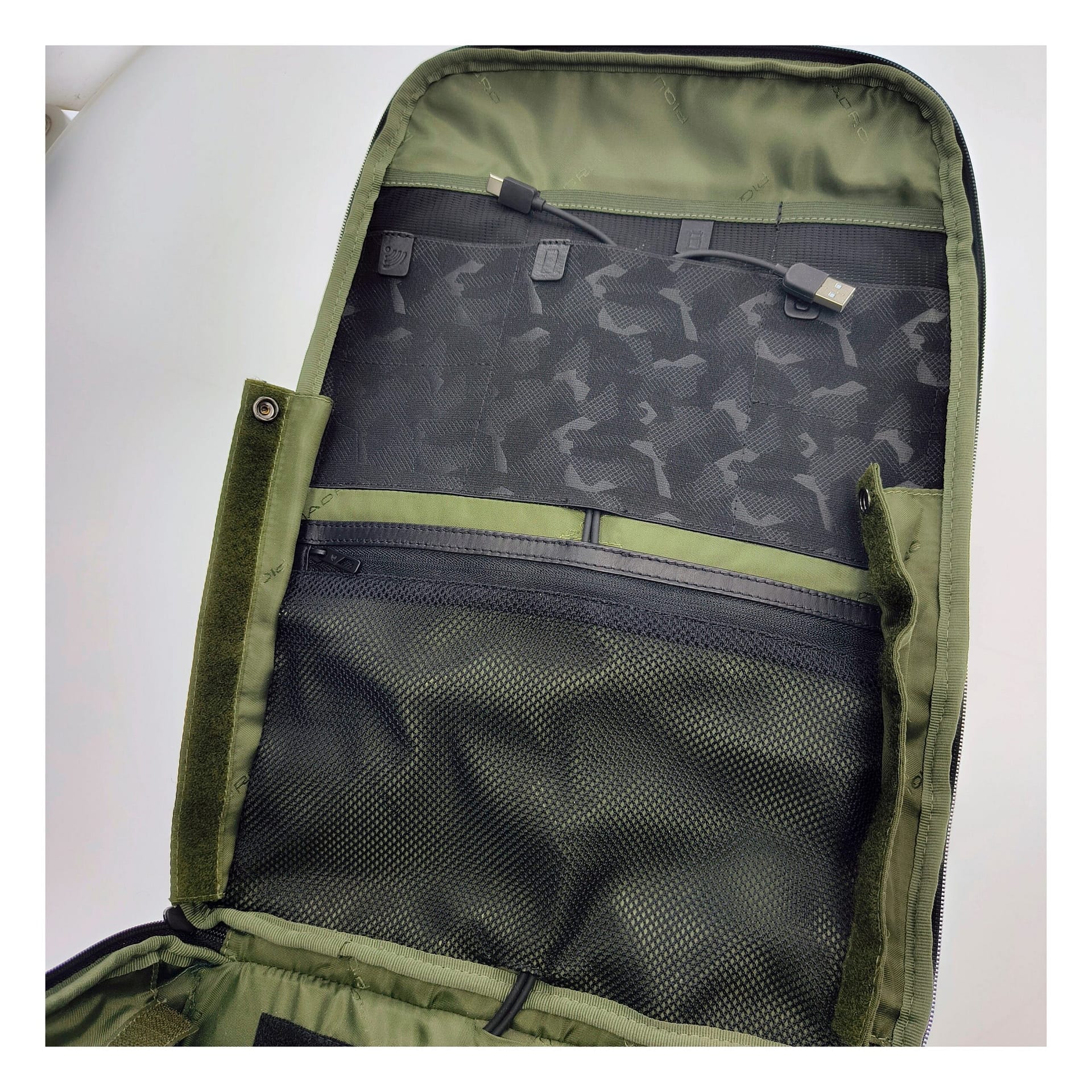 Piquadro Gray Fabric Backpack - Image 5