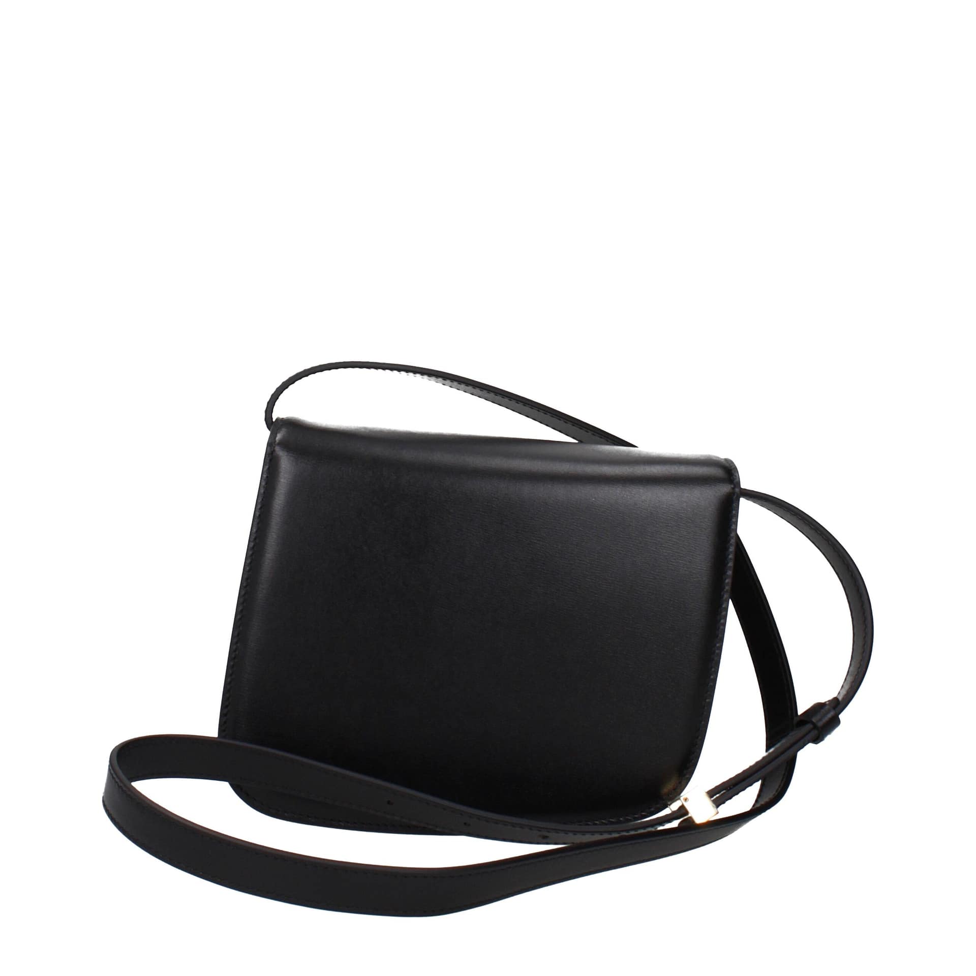 Salvatore Ferragamo Black Leather Crossbody Bag - Image 3