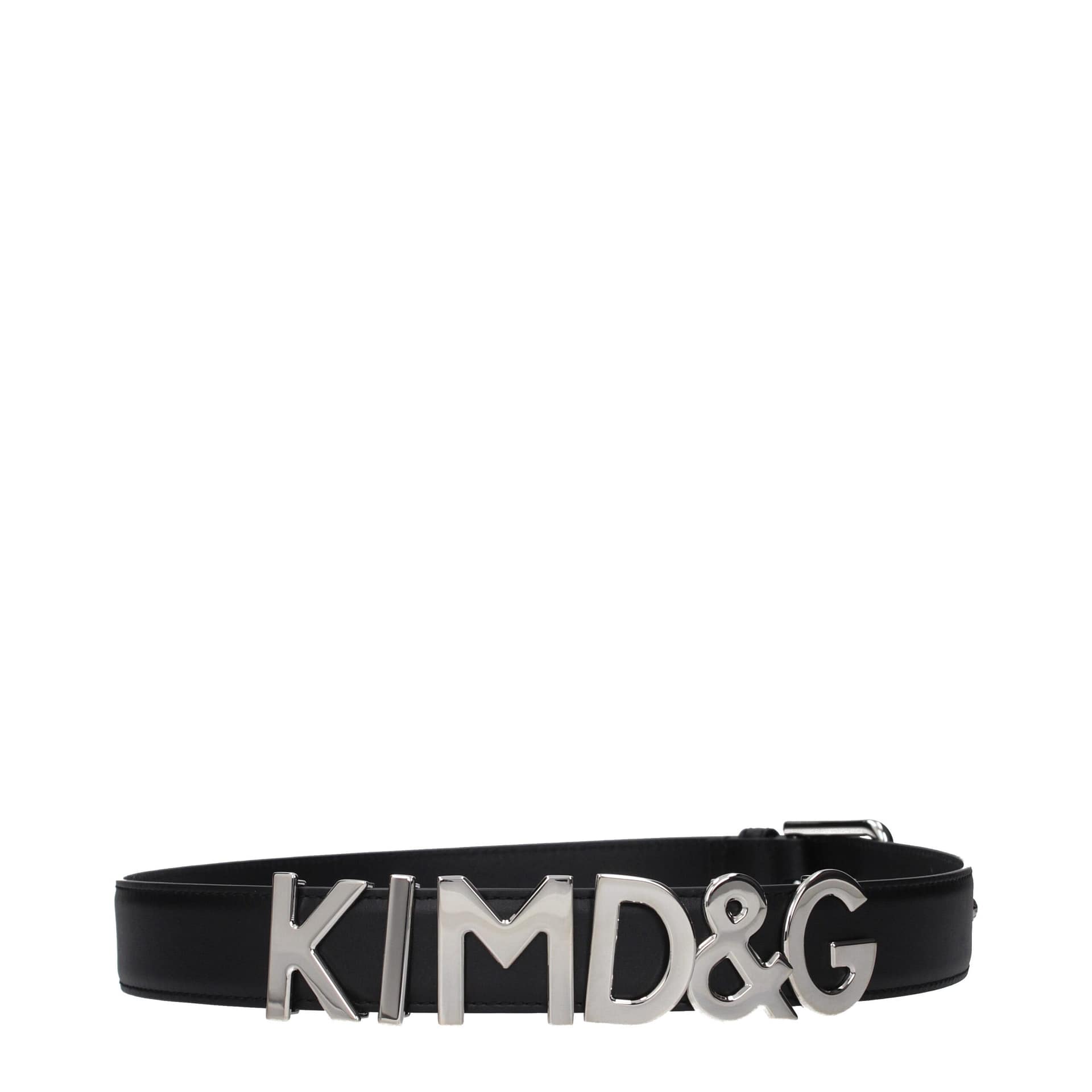 Dolce & Gabbana Black Leather Regular Belt - Image 2