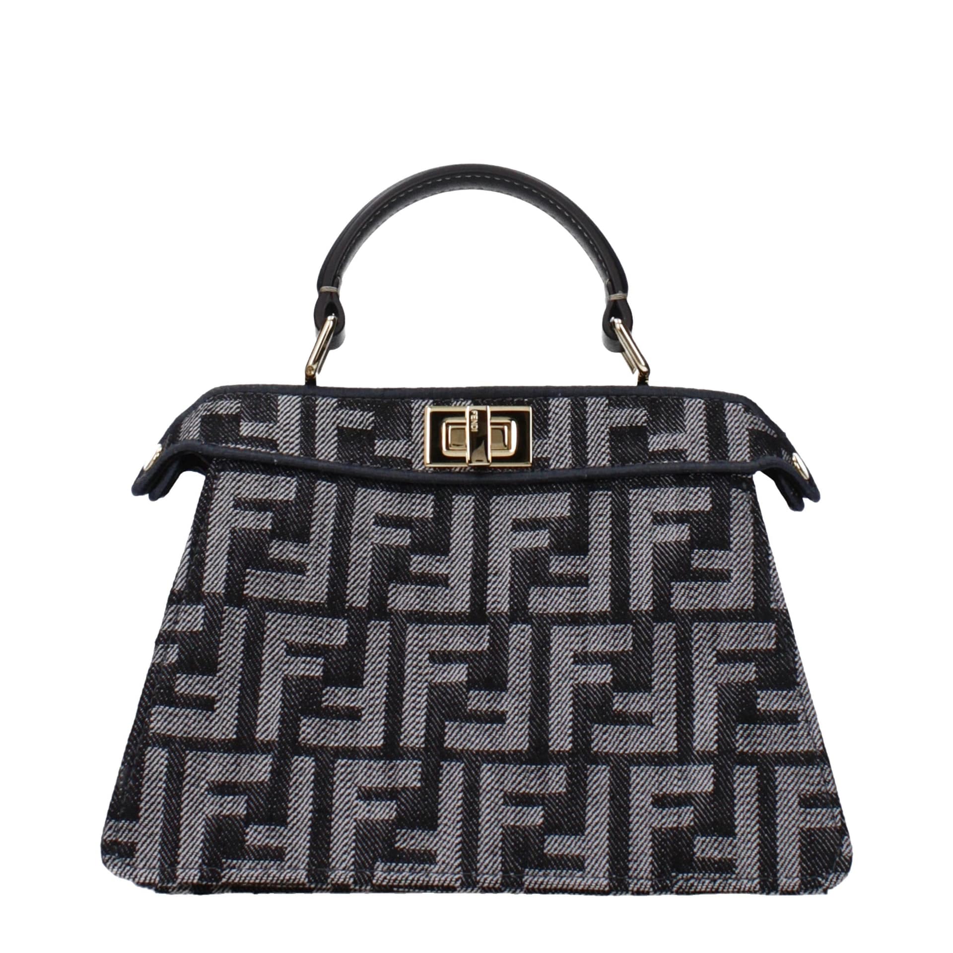 Fendi Black Fabric Handbag